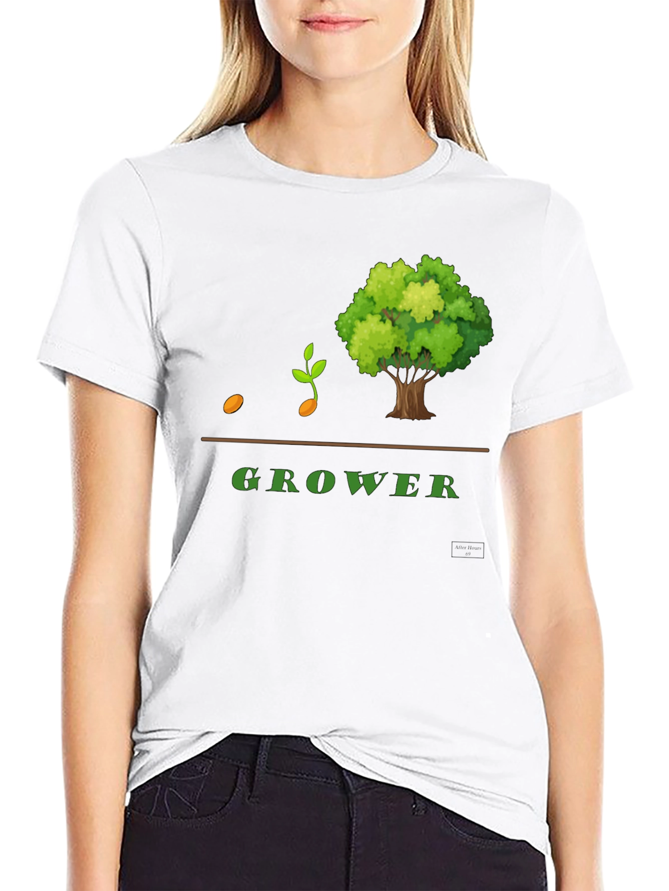 Grower Graphic T-Shirt - Black Cotton Blend