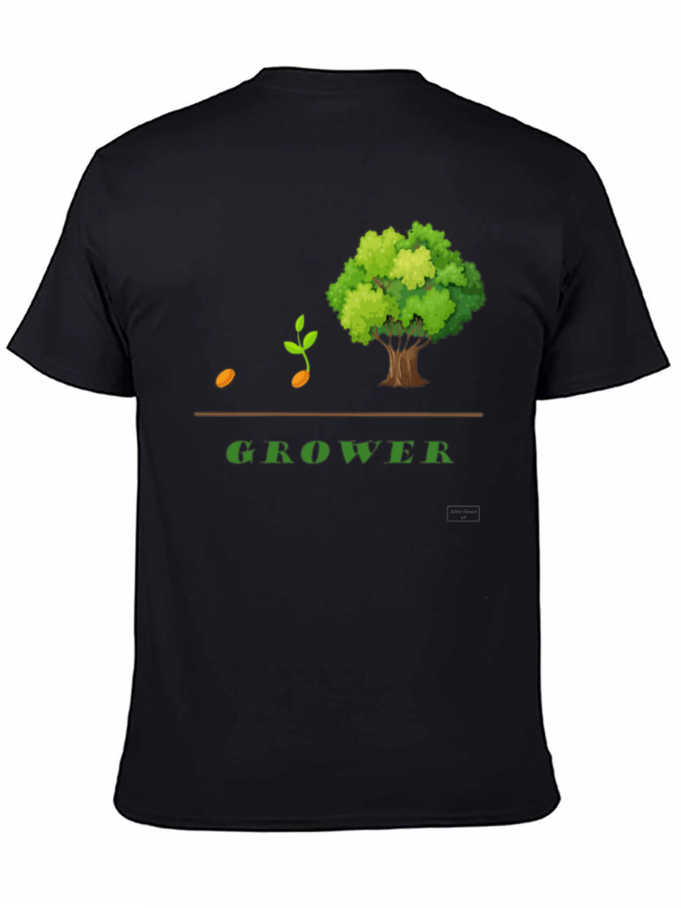 Grower Graphic T-Shirt - Black Cotton Blend