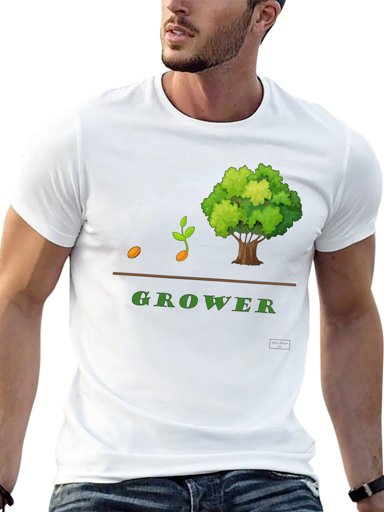 Grower Graphic T-Shirt - Black Cotton Blend