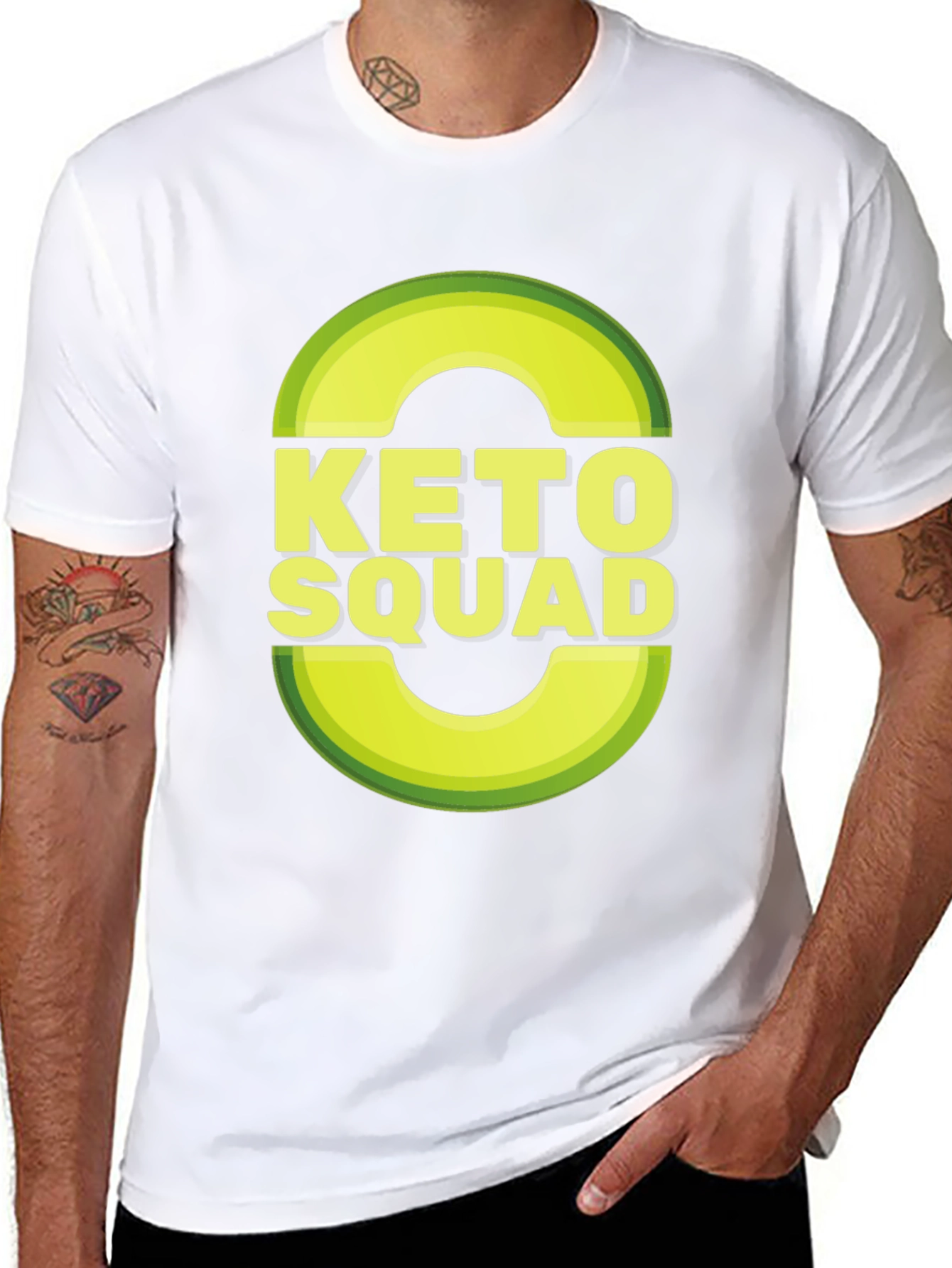Keto Squad T-Shirt - Avocado Graphic Tee