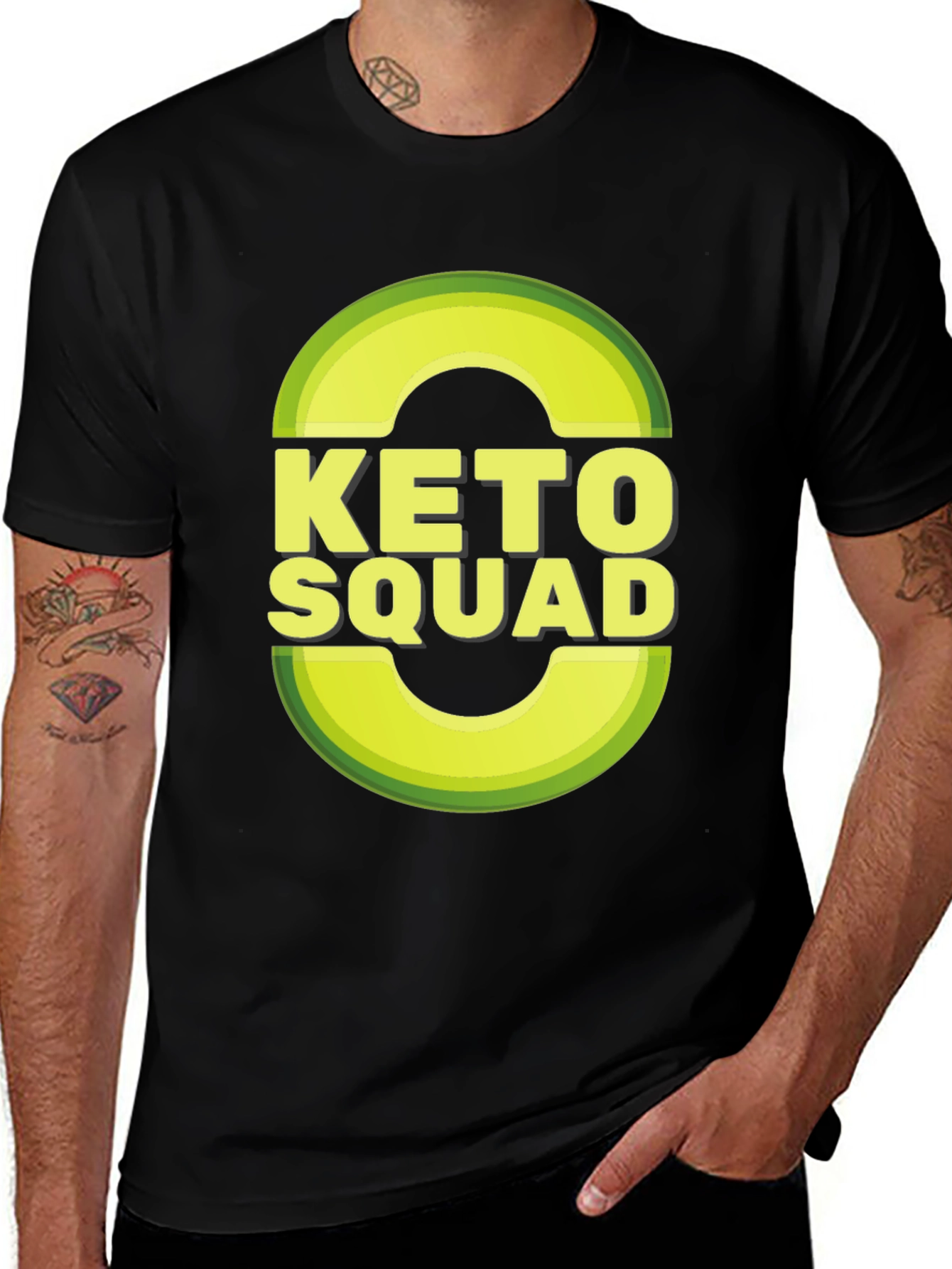 Keto Squad T-Shirt - Avocado Graphic Tee