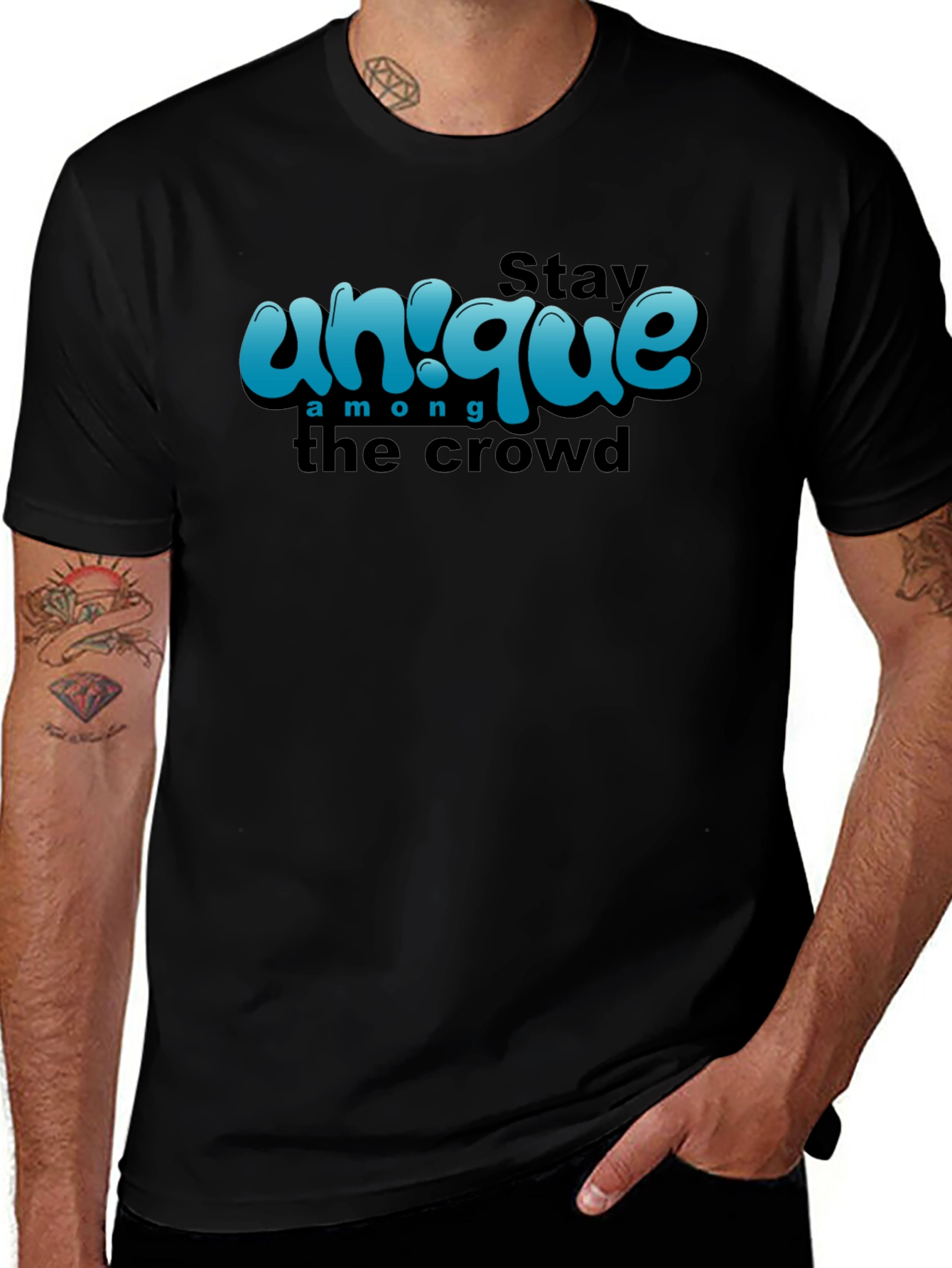 Unique Graphic T-Shirt - Stay Among the Crowd