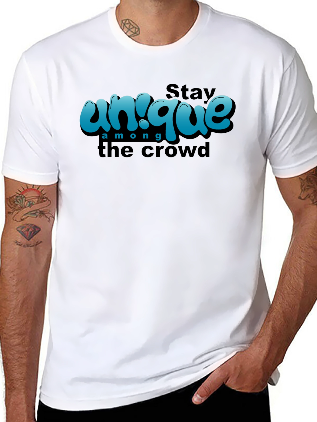 Unique Graphic T-Shirt - Stay Among the Crowd