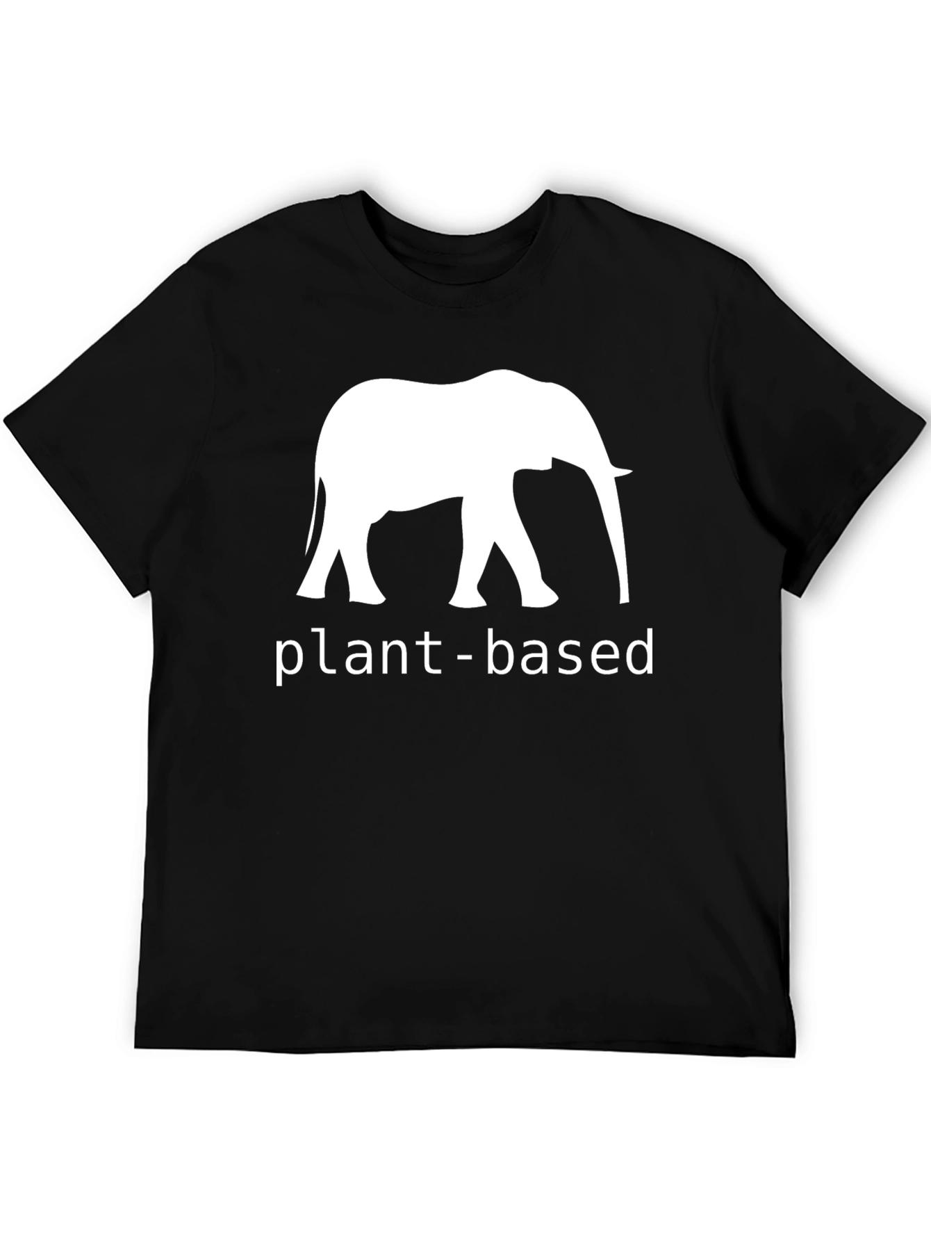 Plant-Based Elephant Graphic Tee - Unisex Casual Top