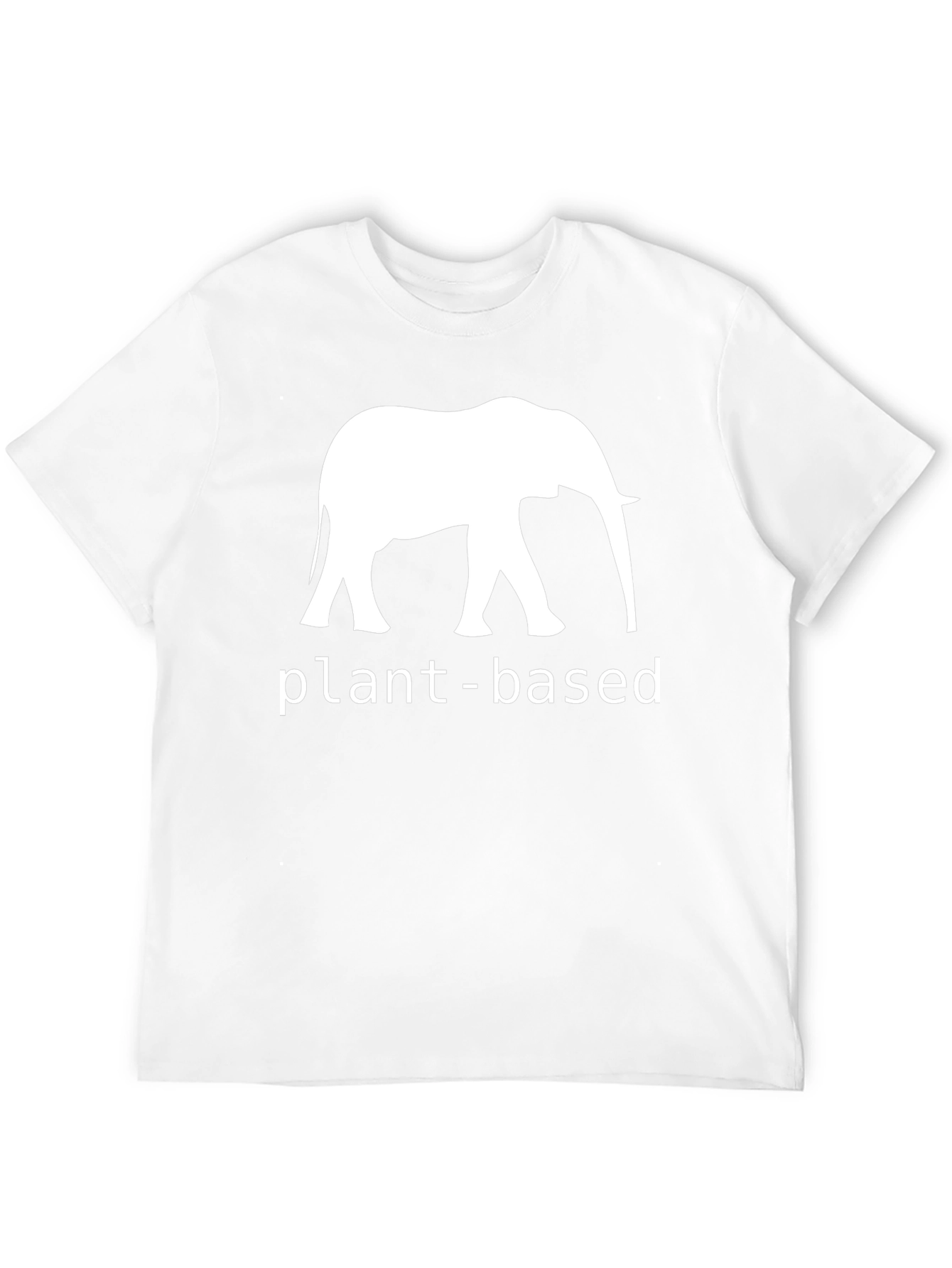 Plant-Based Elephant Graphic Tee - Unisex Casual Top