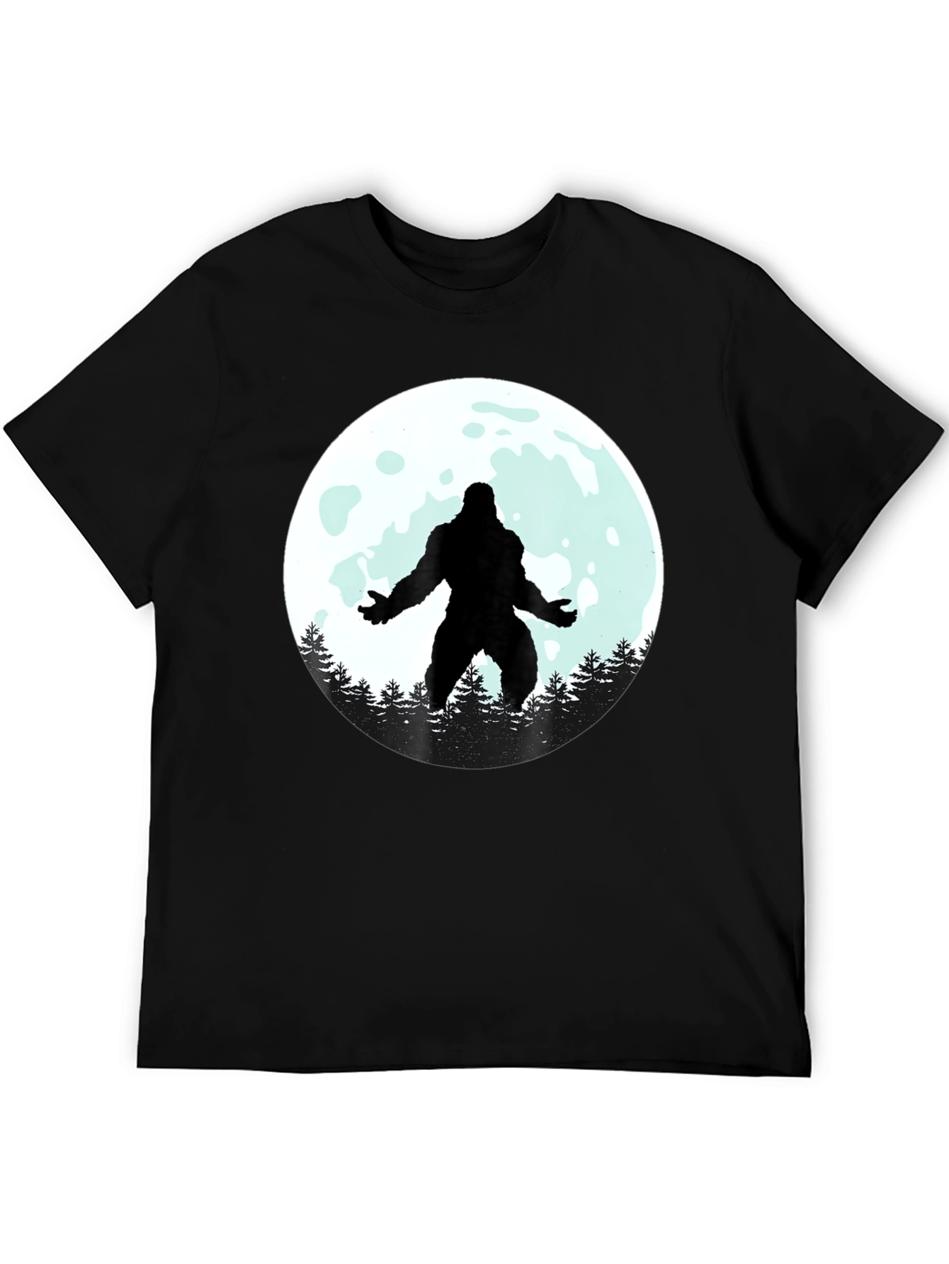 Bigfoot Moon Graphic Tee - Black