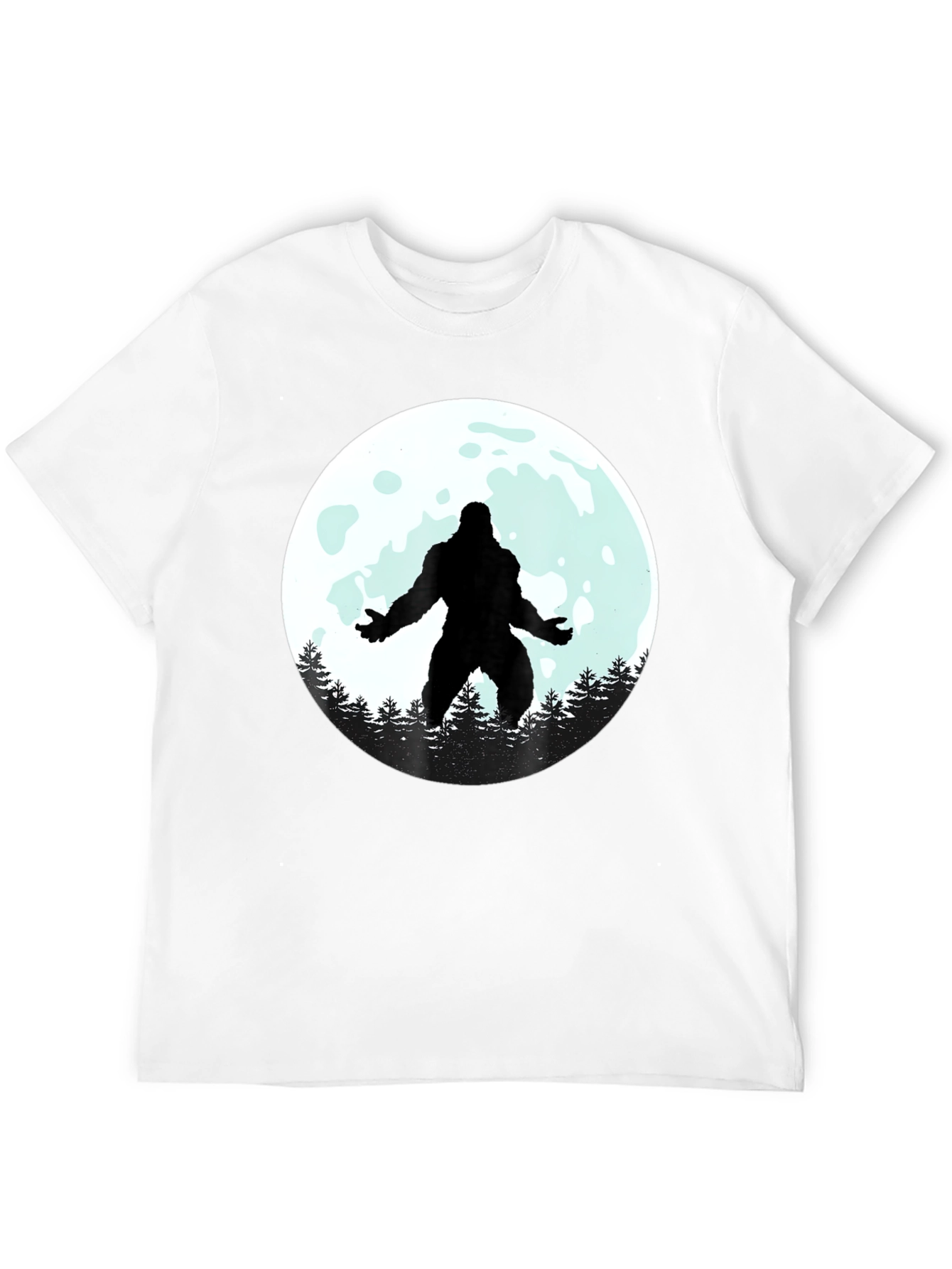 Bigfoot Moon Graphic Tee - Black