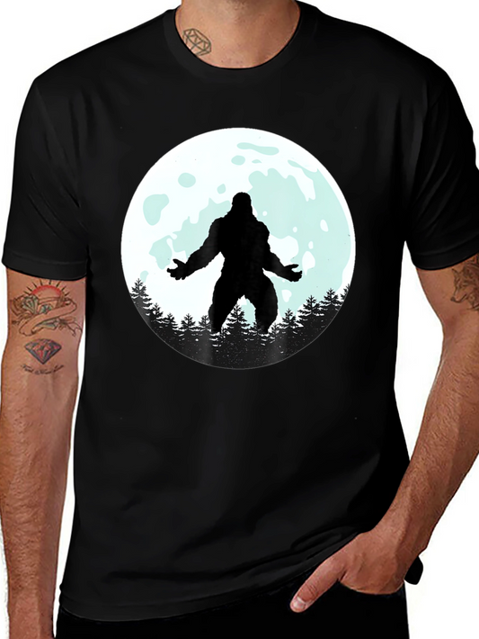 Bigfoot Moon Graphic Tee - Black