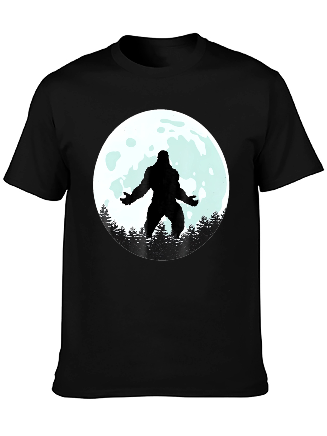Bigfoot Moon Graphic Tee - Black