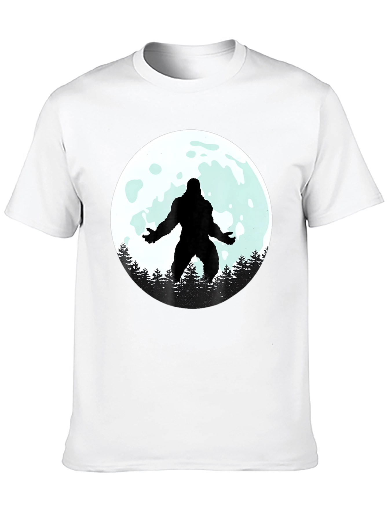 Bigfoot Moon Graphic Tee - Black