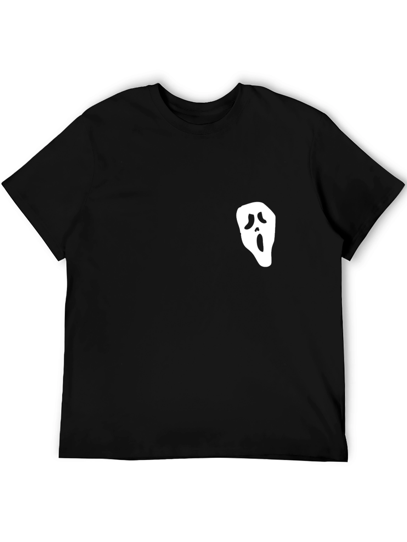 Ghost Face Graphic Black T-Shirt