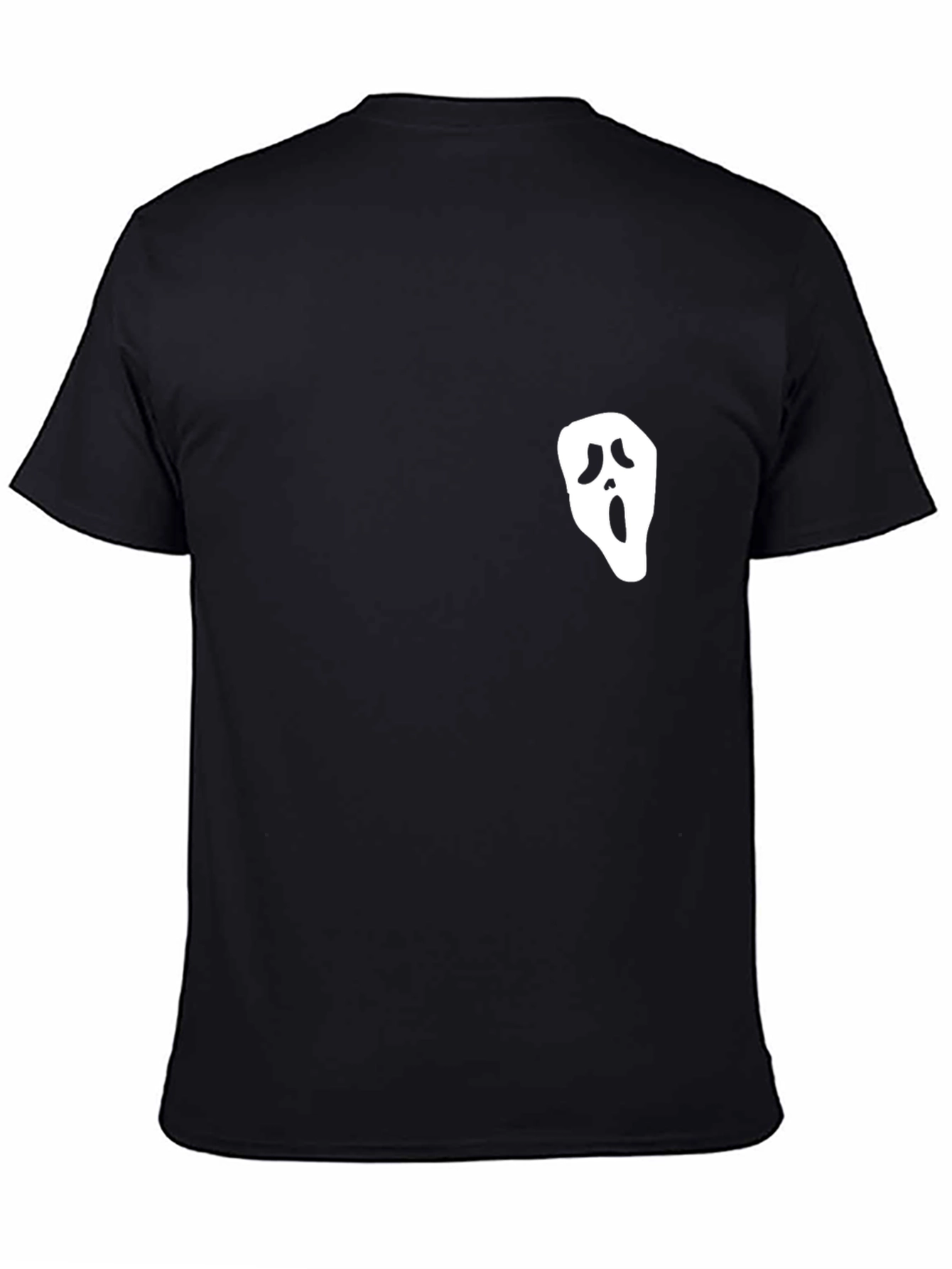 Ghost Face Graphic Black T-Shirt