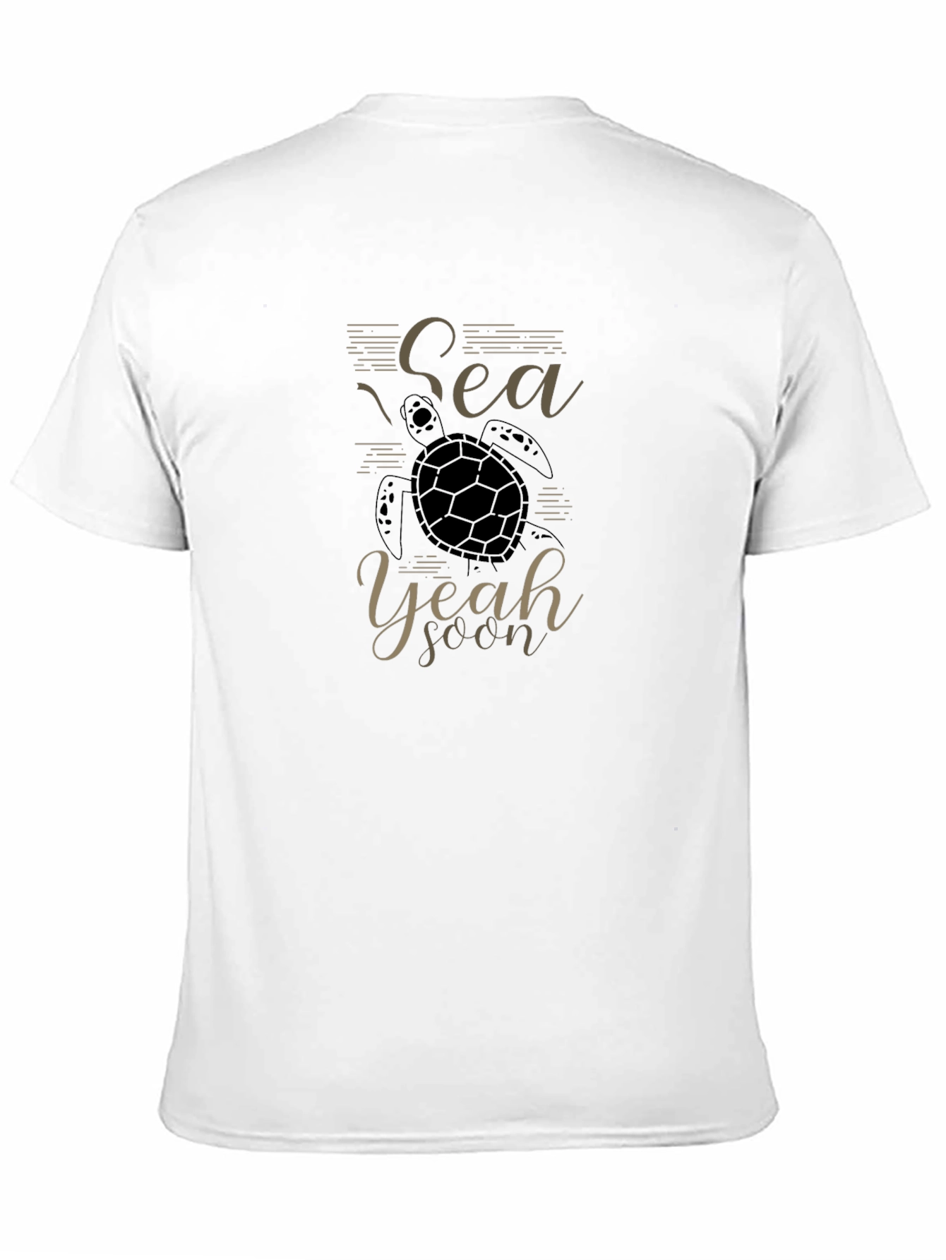 Sea Turtle Graphic T-Shirt - Black