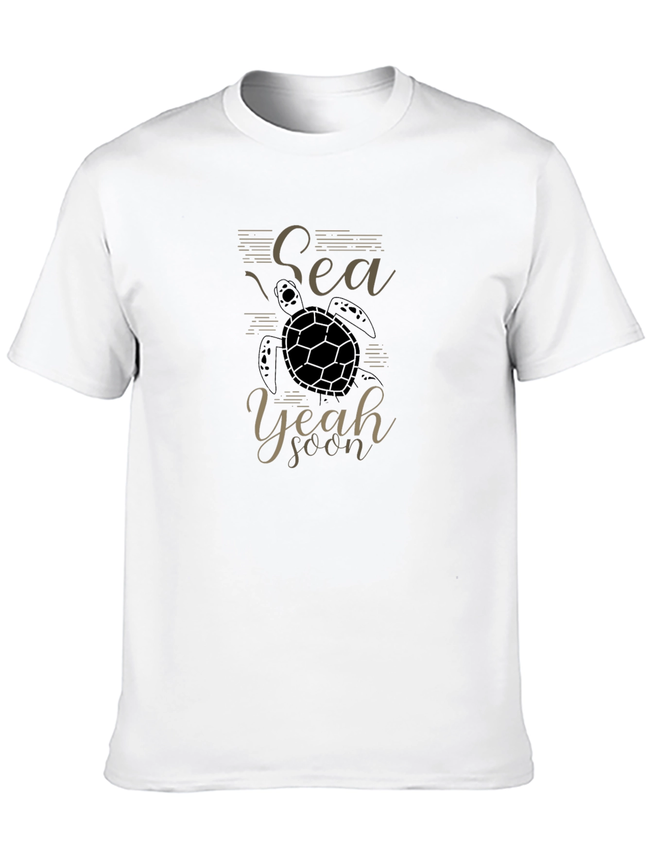 Sea Turtle Graphic T-Shirt - Black