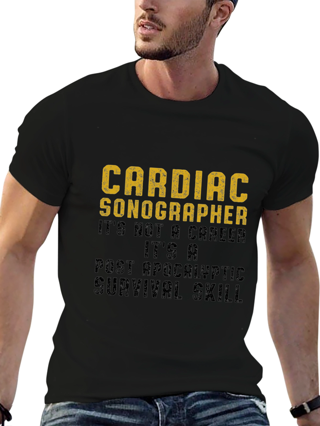 Cardiac Sonographer Survival Skill Graphic T-Shirt