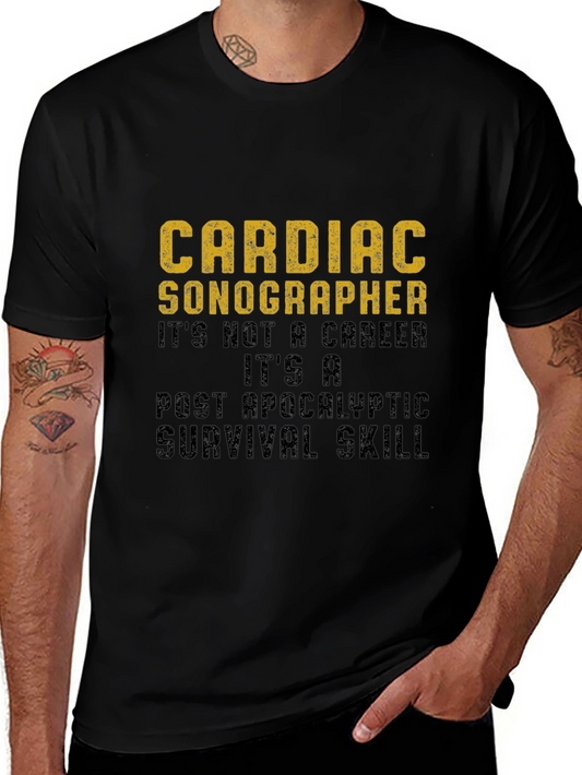 Cardiac Sonographer Survival Skill Graphic T-Shirt