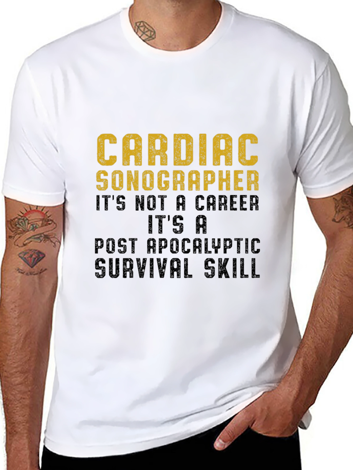 Cardiac Sonographer Survival Skill Graphic T-Shirt