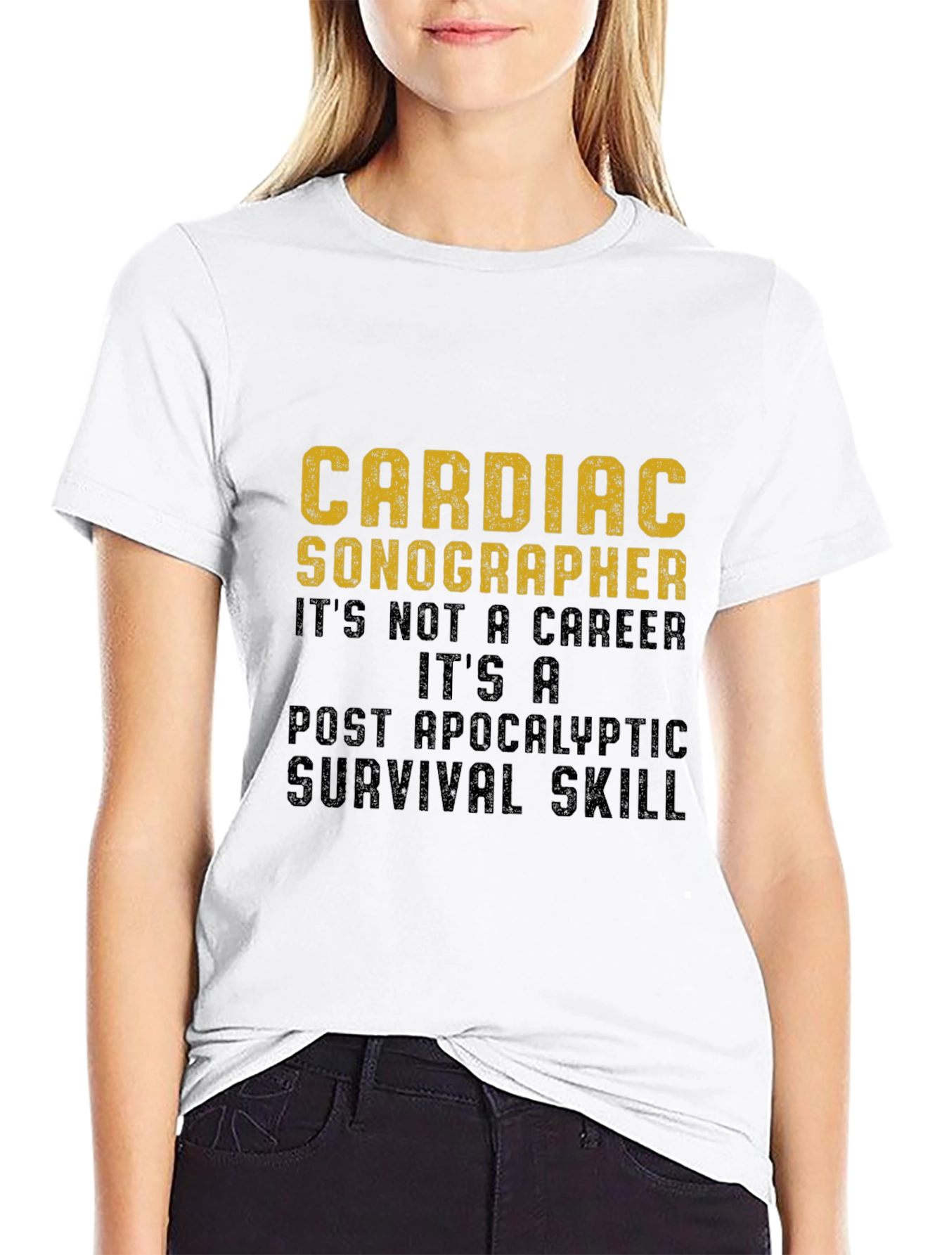 Cardiac Sonographer Survival Skill Graphic T-Shirt