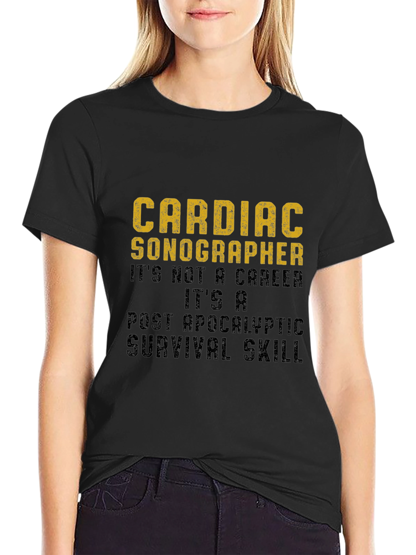 Cardiac Sonographer Survival Skill Graphic T-Shirt
