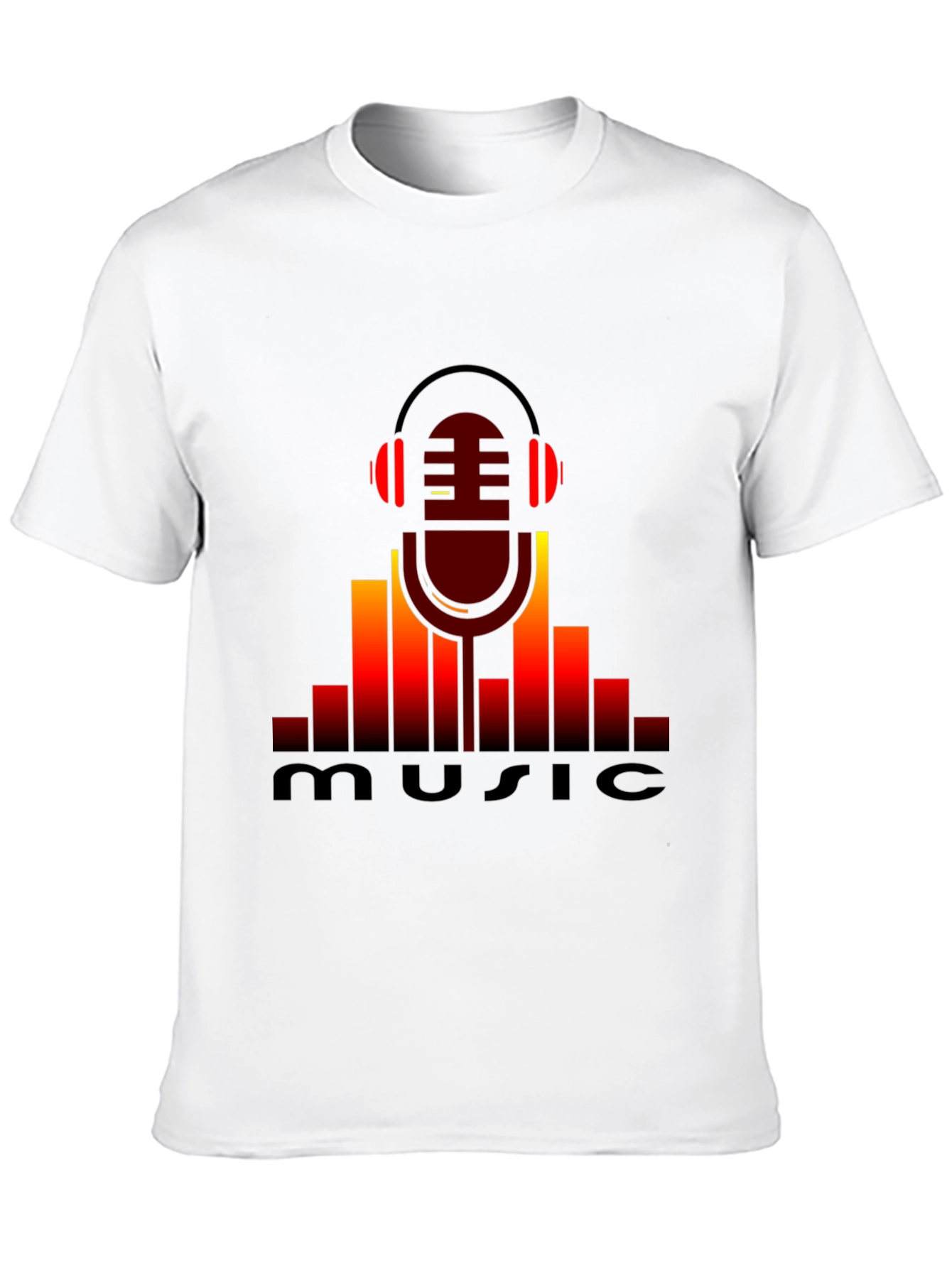 Music Lovers Black Graphic T-Shirt
