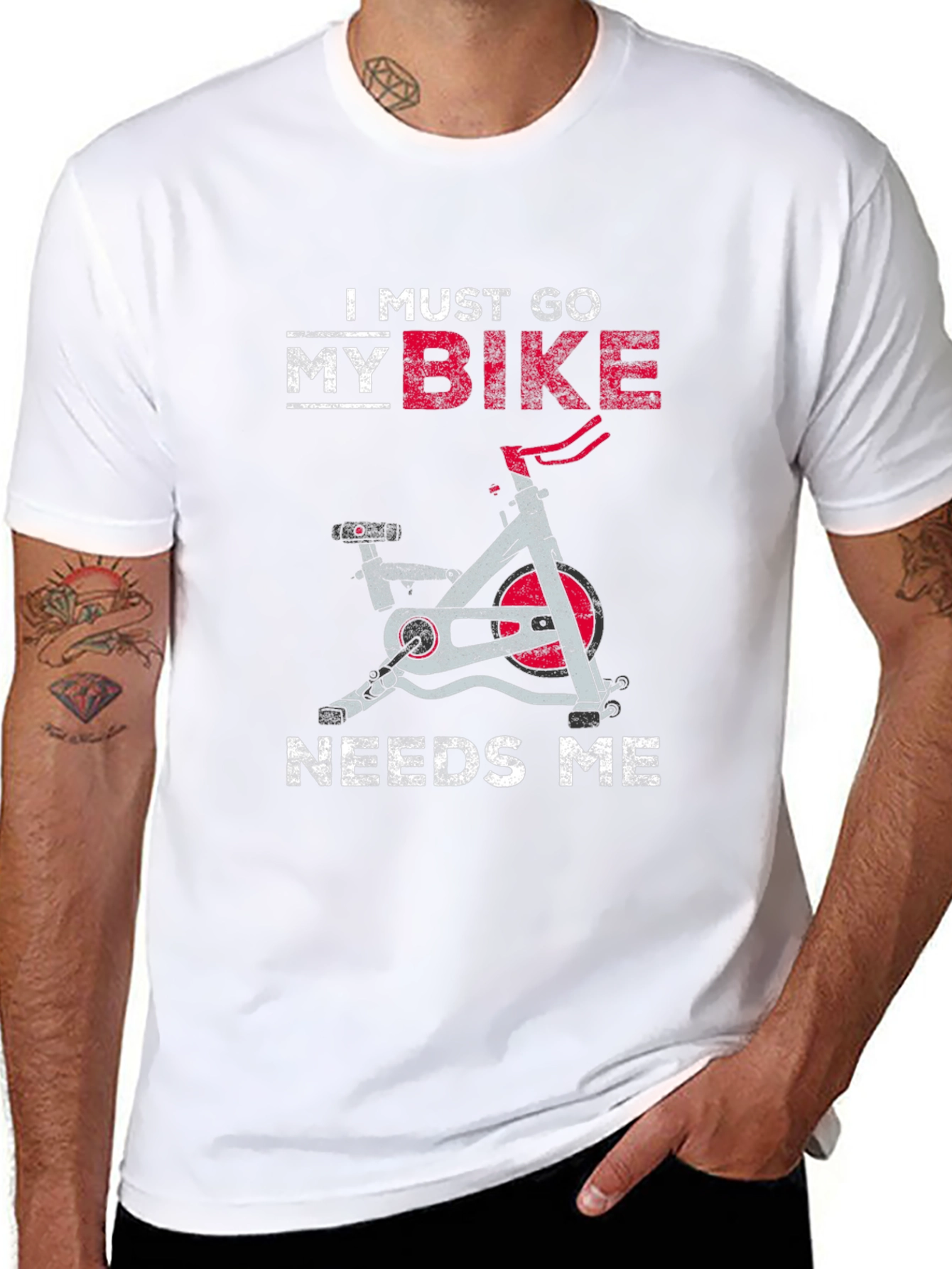 I Must Go My Bike Needs Me T-Shirt