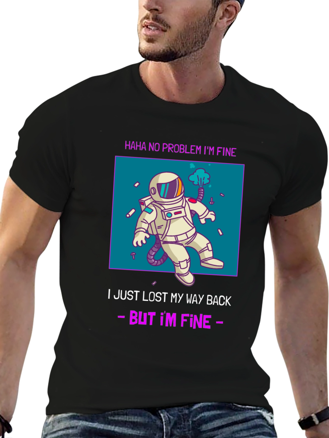 Lost in Space T-Shirt - Funny Astronaut Graphic Tee
