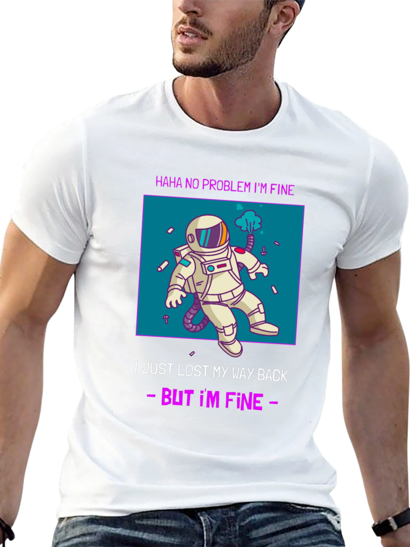 Lost in Space T-Shirt - Funny Astronaut Graphic Tee