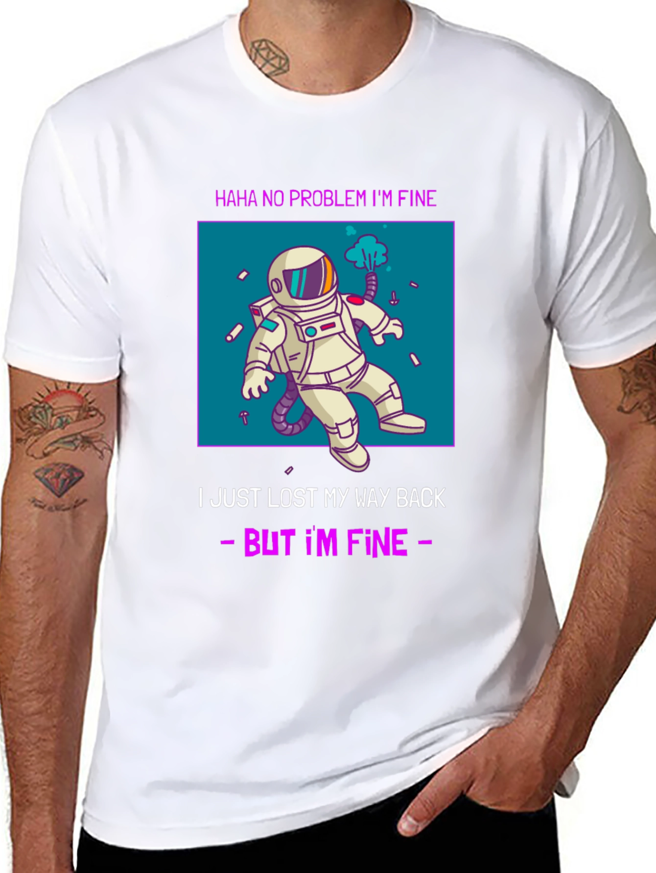 Lost in Space T-Shirt - Funny Astronaut Graphic Tee