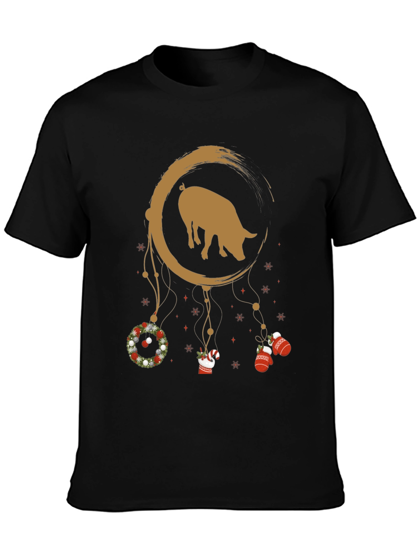 Pig Dreamcatcher Graphic Tee - Holiday Edition