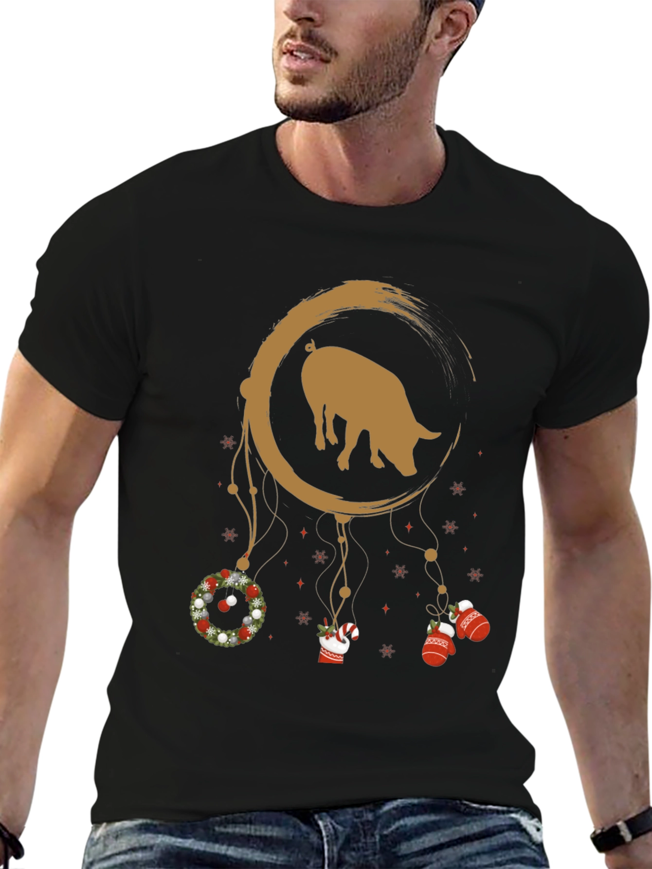 Pig Dreamcatcher Graphic Tee - Holiday Edition