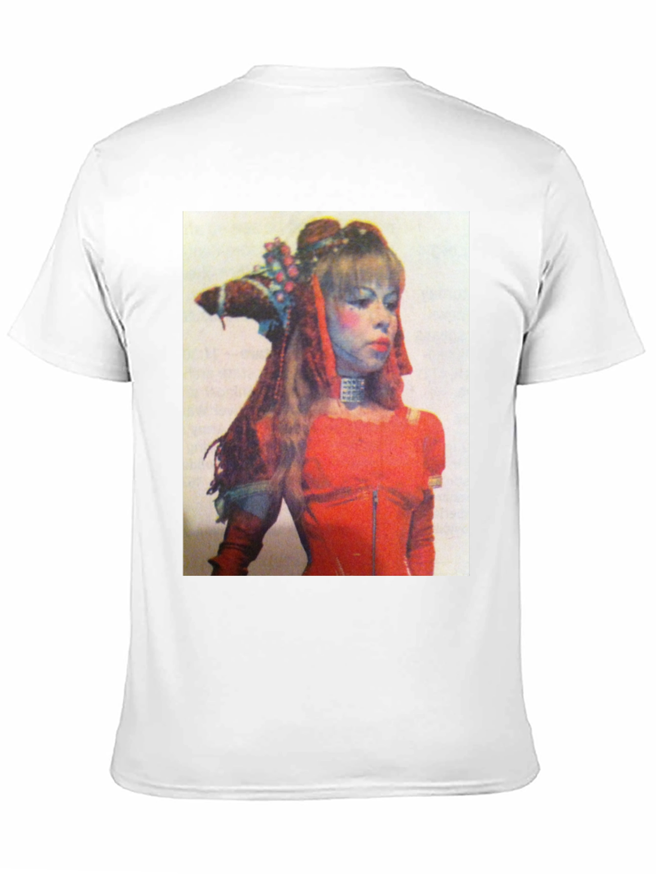 Retro Woman Graphic Print T-Shirt - Black