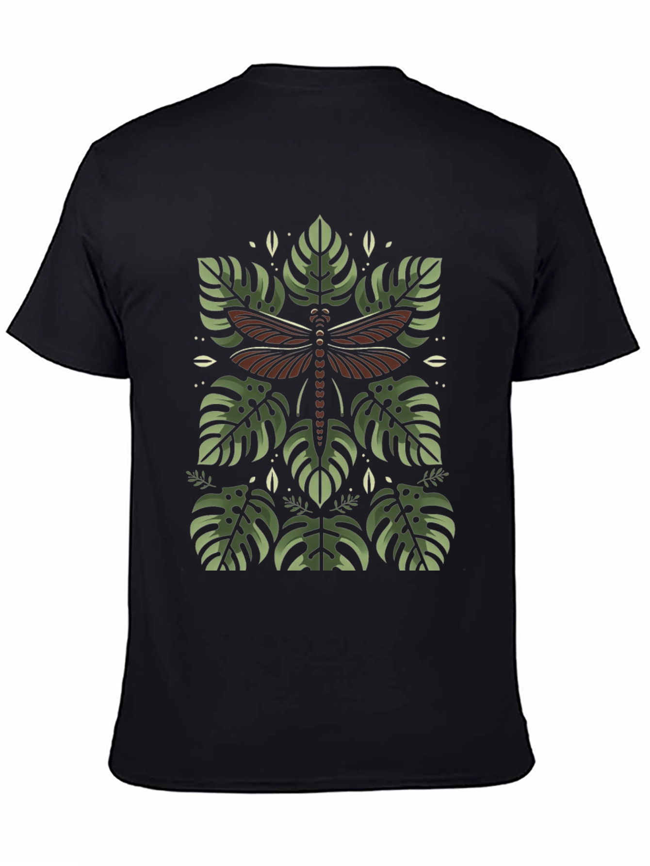 Botanical Dragonfly Graphic Tee - Stylish and Unique