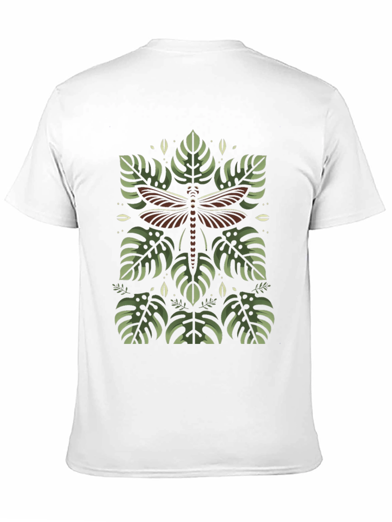 Botanical Dragonfly Graphic Tee - Stylish and Unique