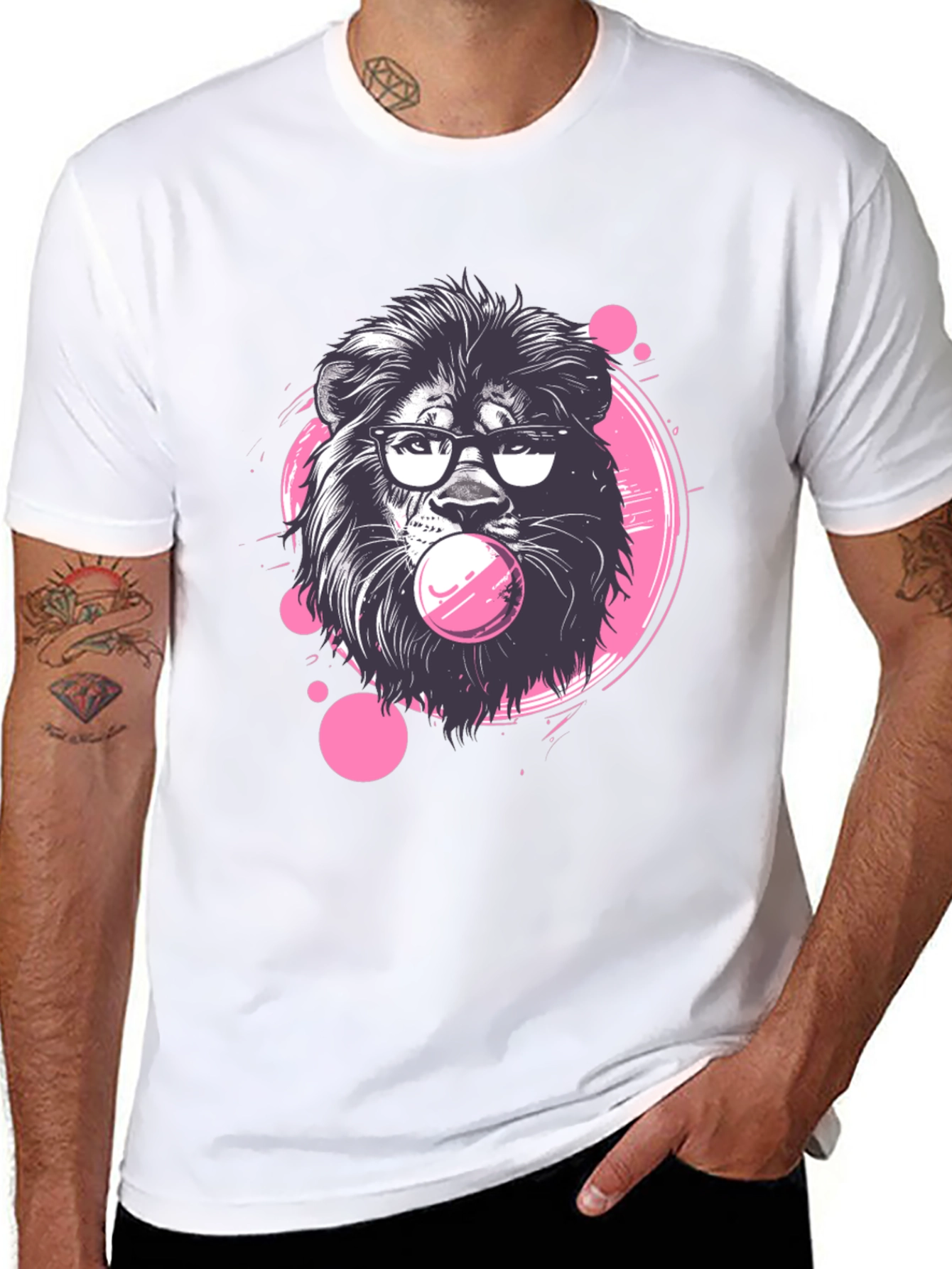 Cool Lion Bubble Gum T-Shirt
