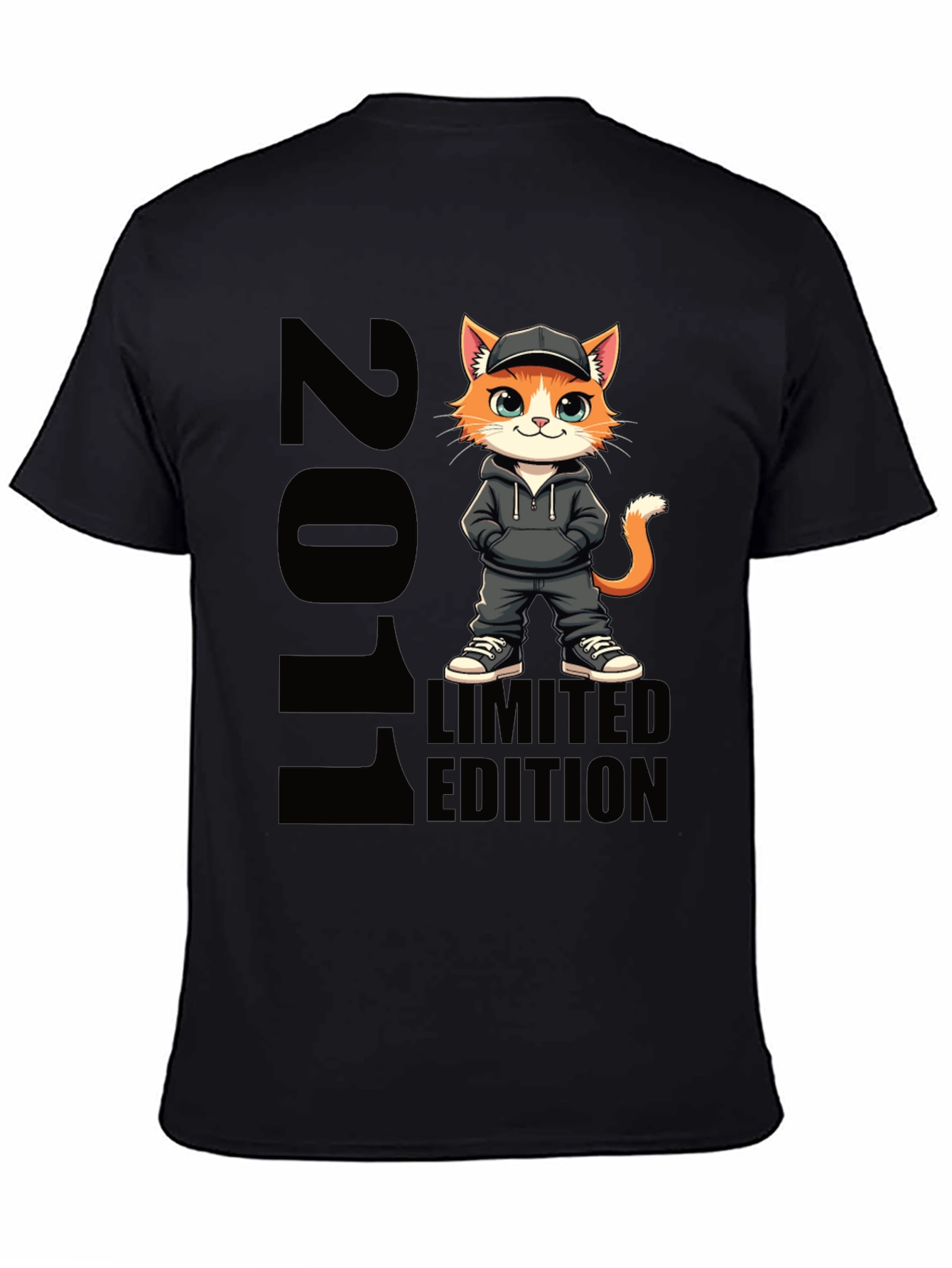 2011 Limited Edition Cartoon Cat T-Shirt