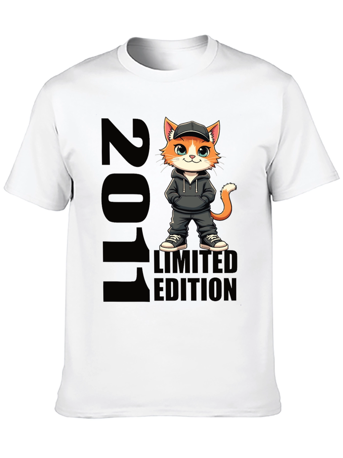 2011 Limited Edition Cartoon Cat T-Shirt