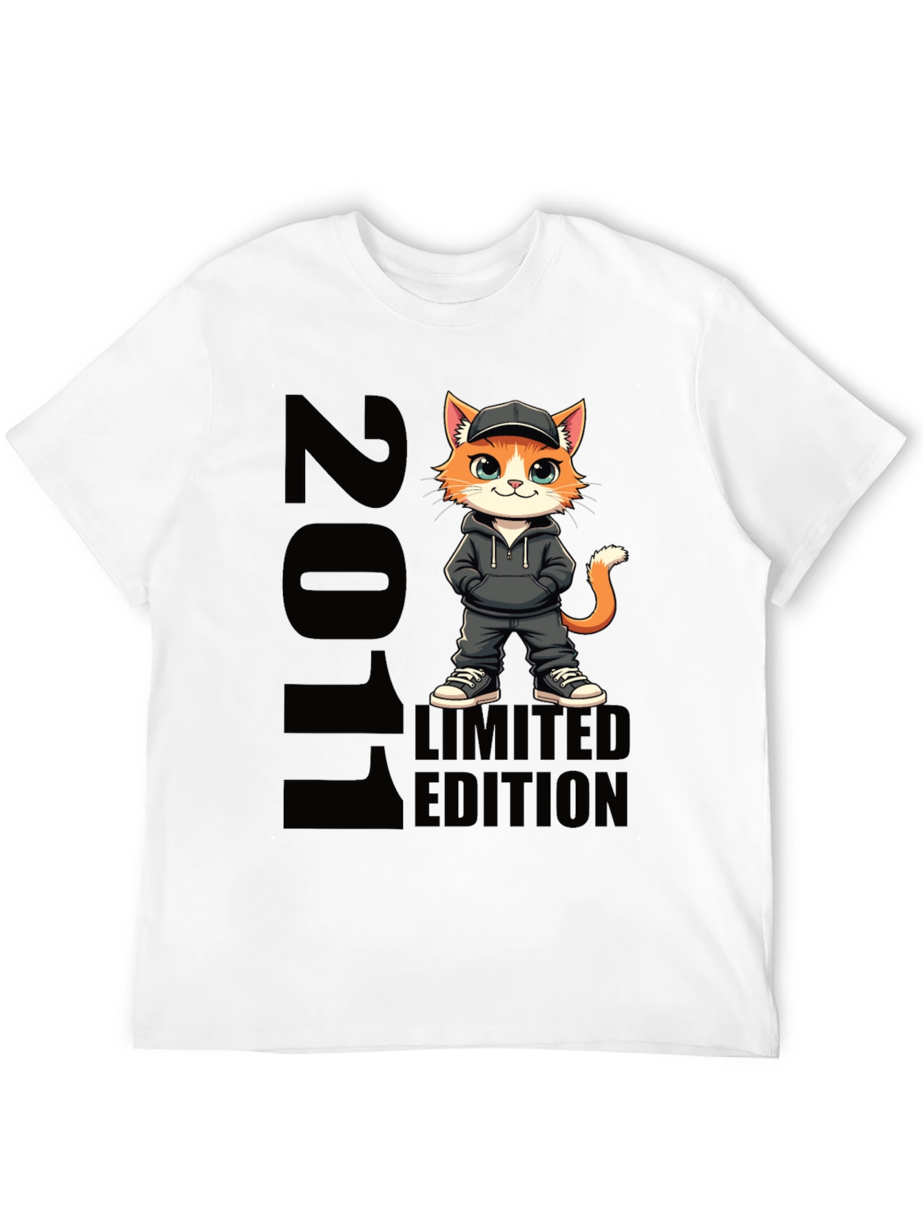 2011 Limited Edition Cartoon Cat T-Shirt