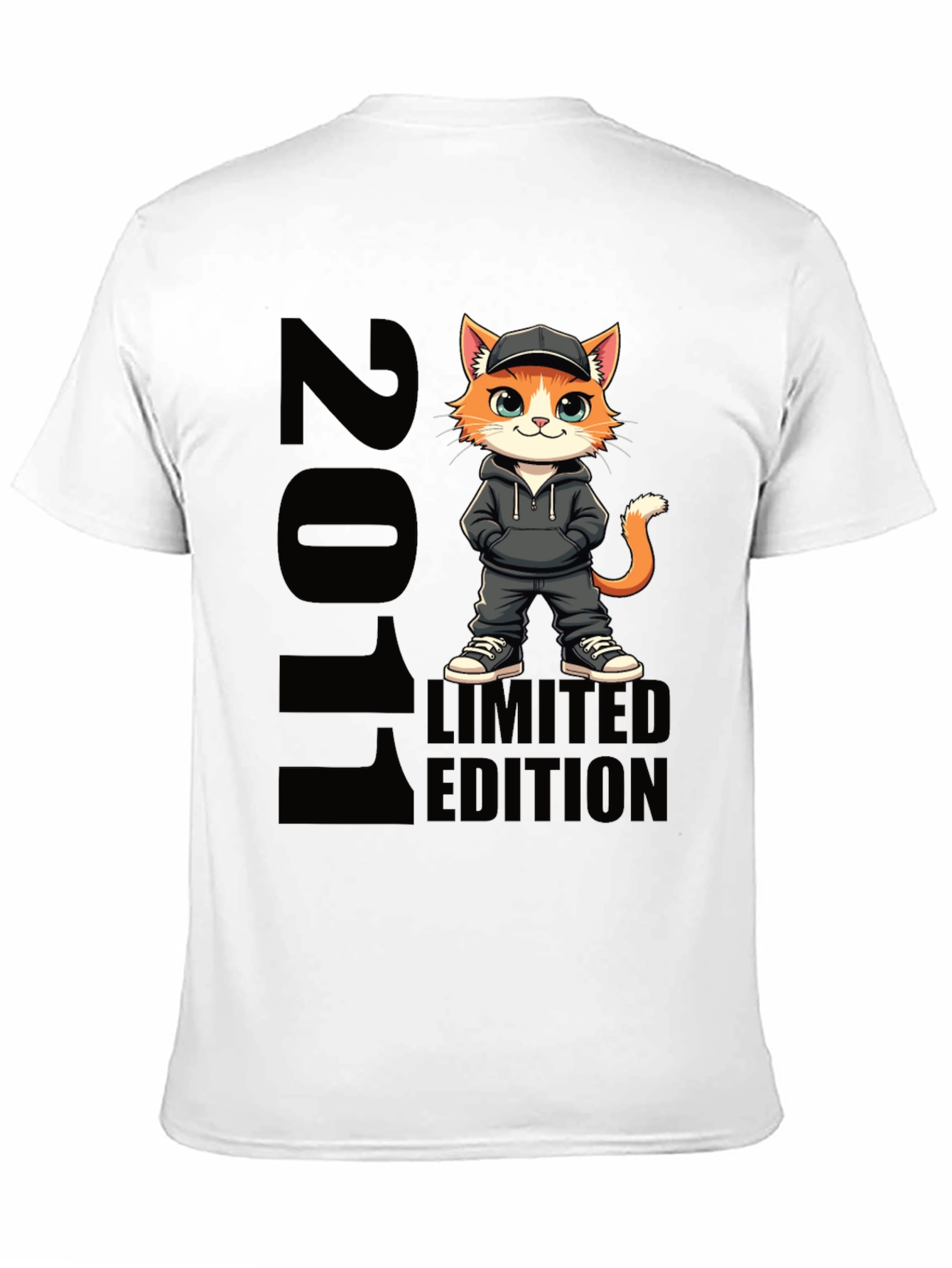 2011 Limited Edition Cartoon Cat T-Shirt
