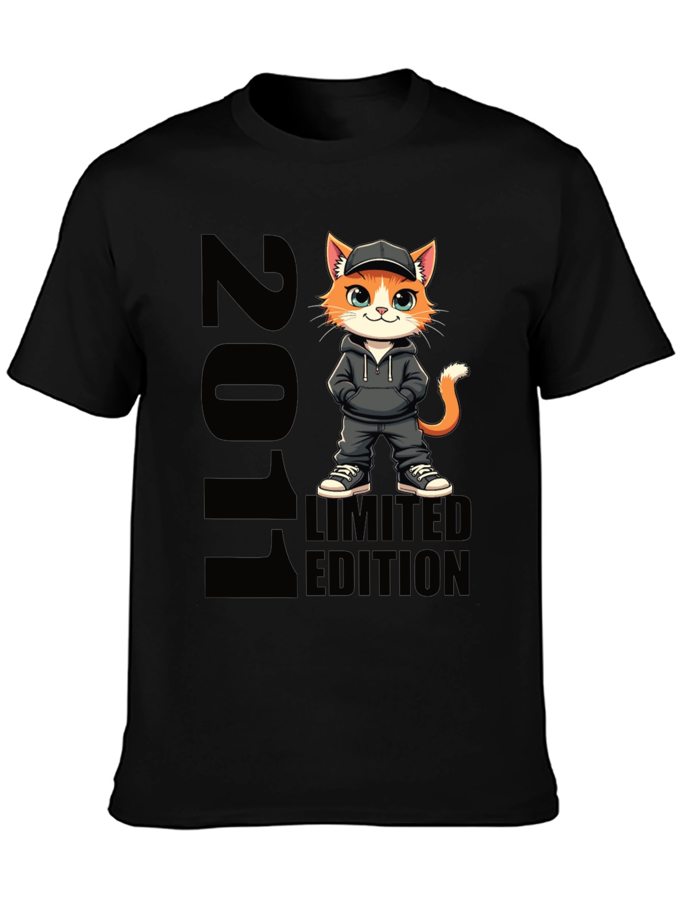 2011 Limited Edition Cartoon Cat T-Shirt