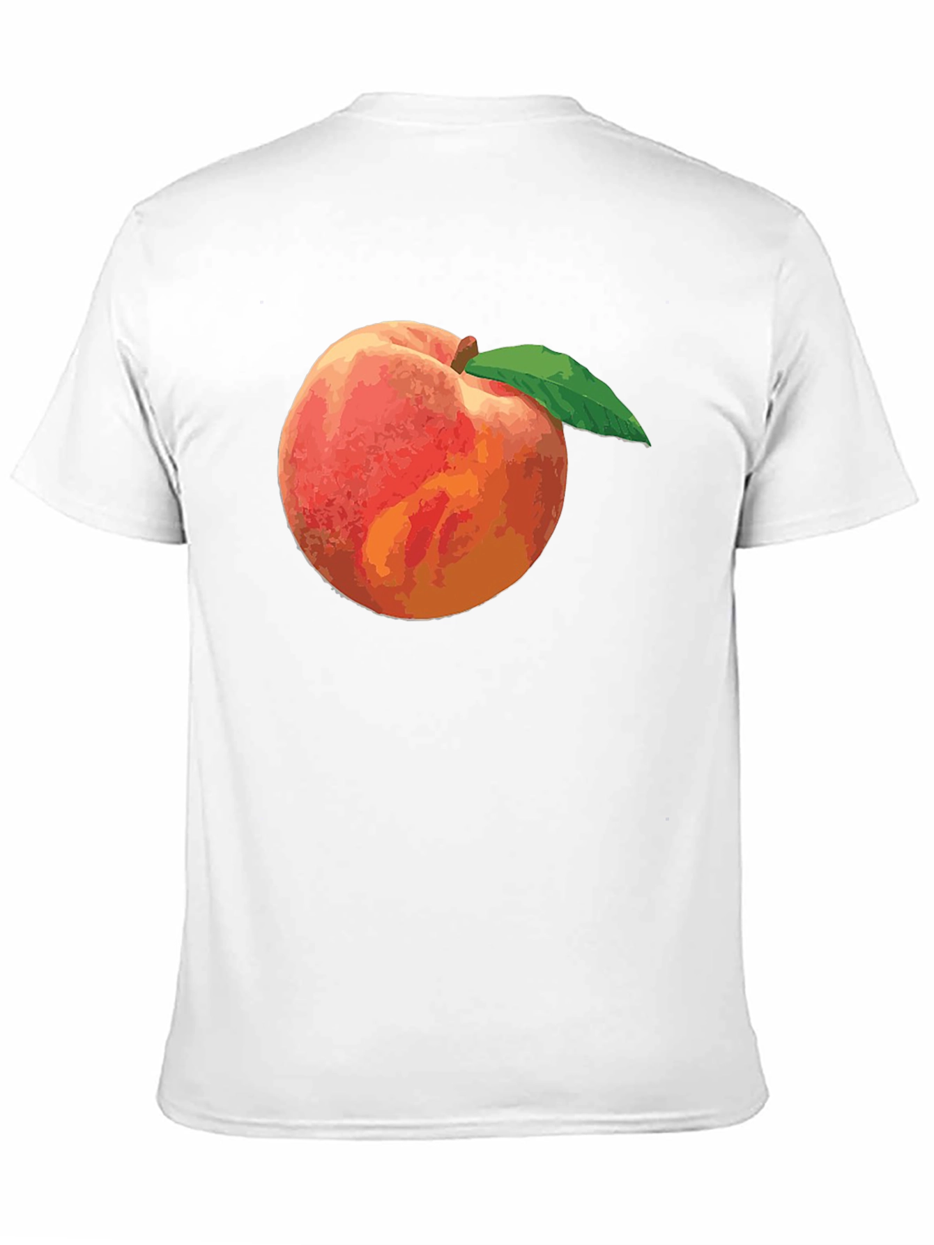 Peach Graphic Tee - Black Casual Shirt