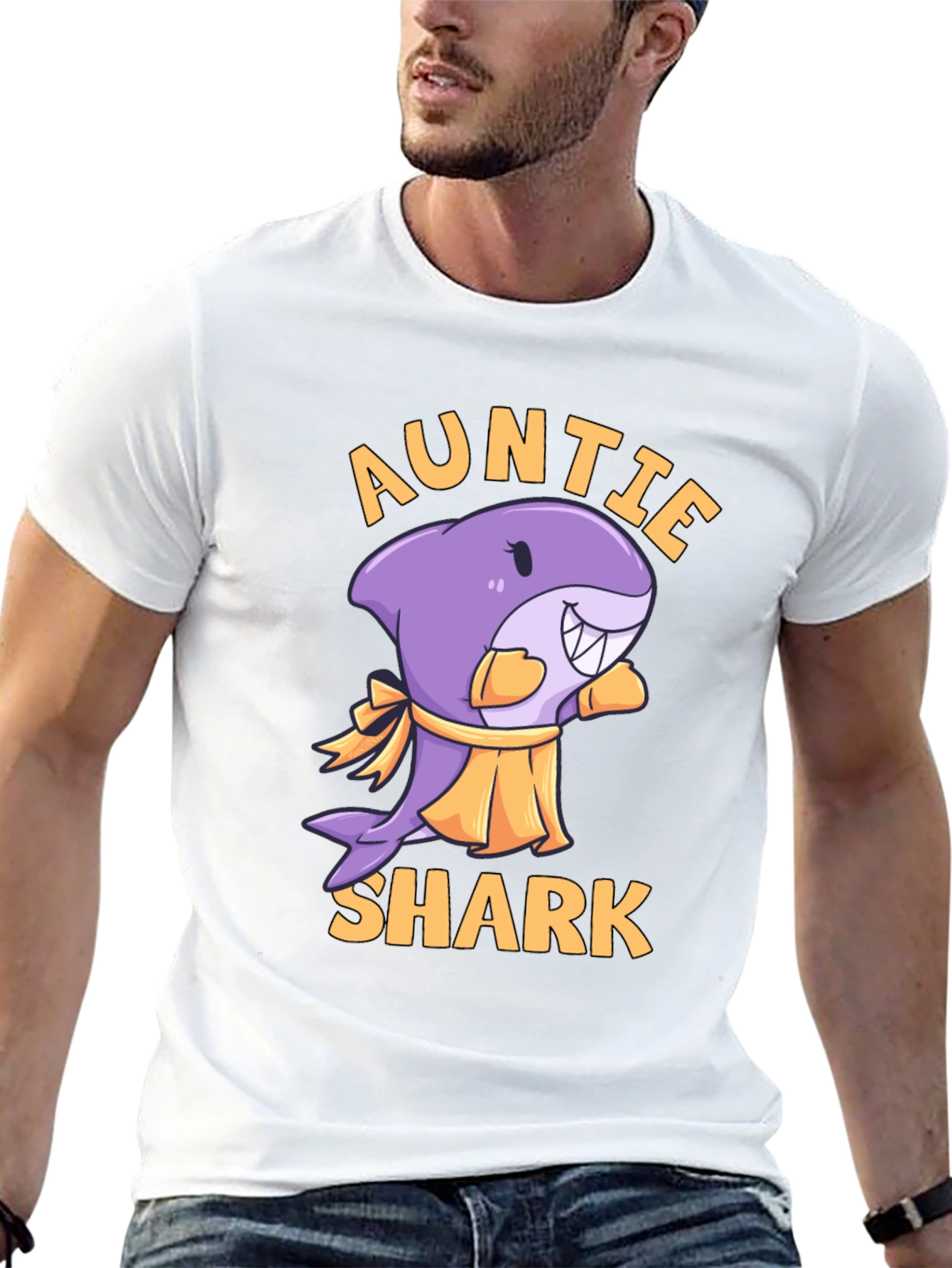 Auntie Shark Graphic Tee