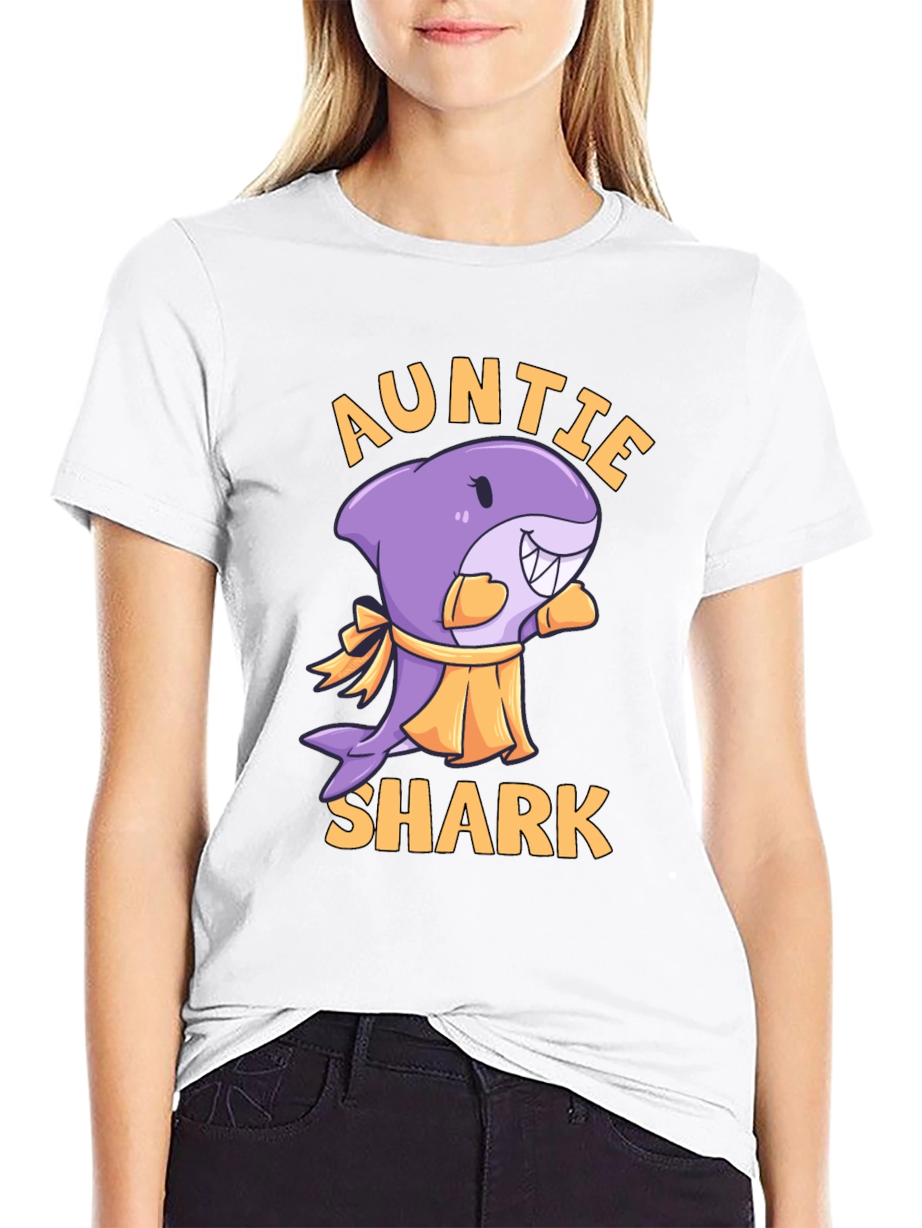 Auntie Shark Graphic Tee