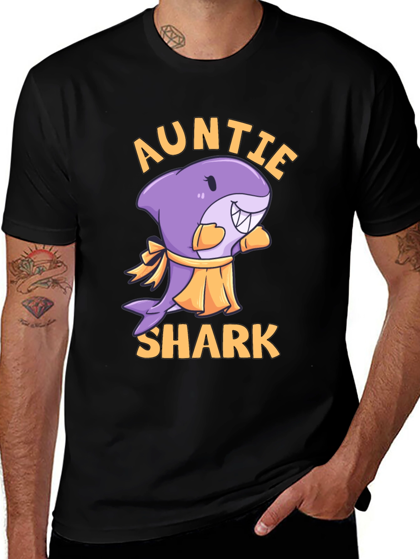 Auntie Shark Graphic Tee