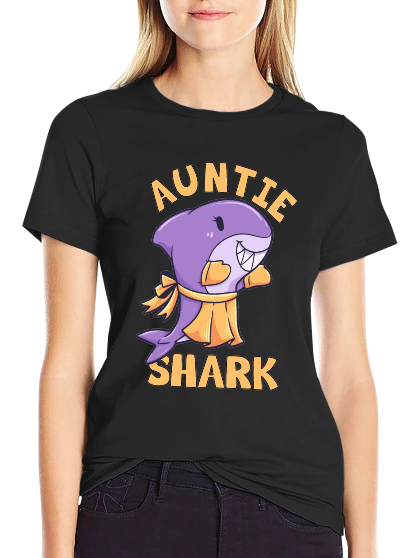 Auntie Shark Graphic Tee