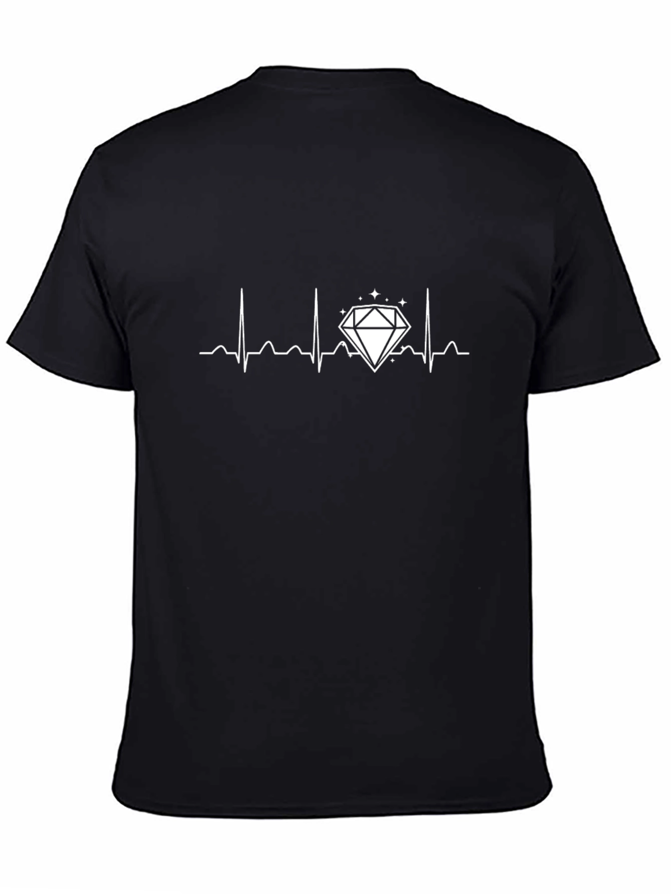Diamond Heartbeat T-Shirt - Stylish Graphic Tee