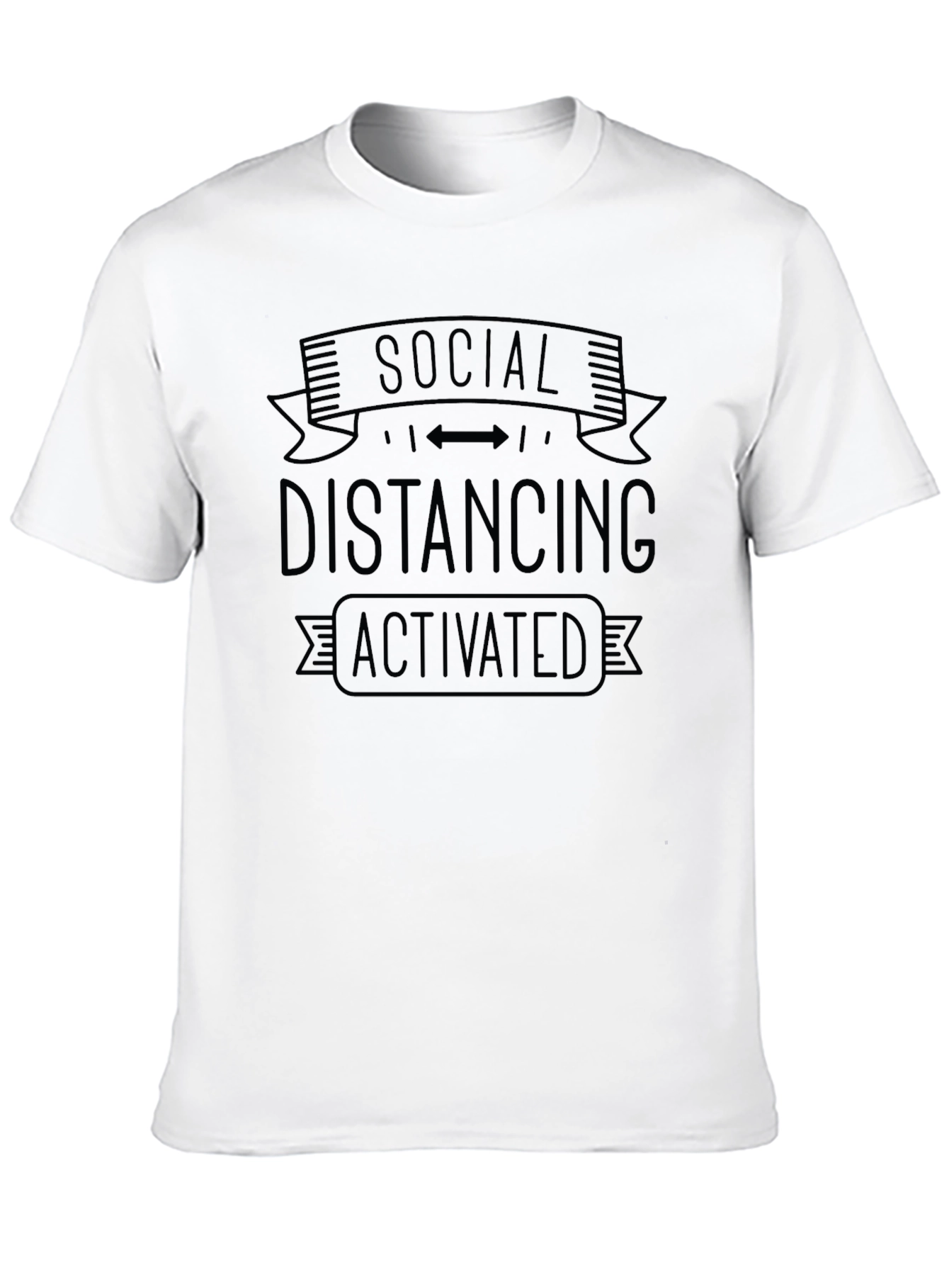 Social Distancing Activated Graphic T-Shirt
