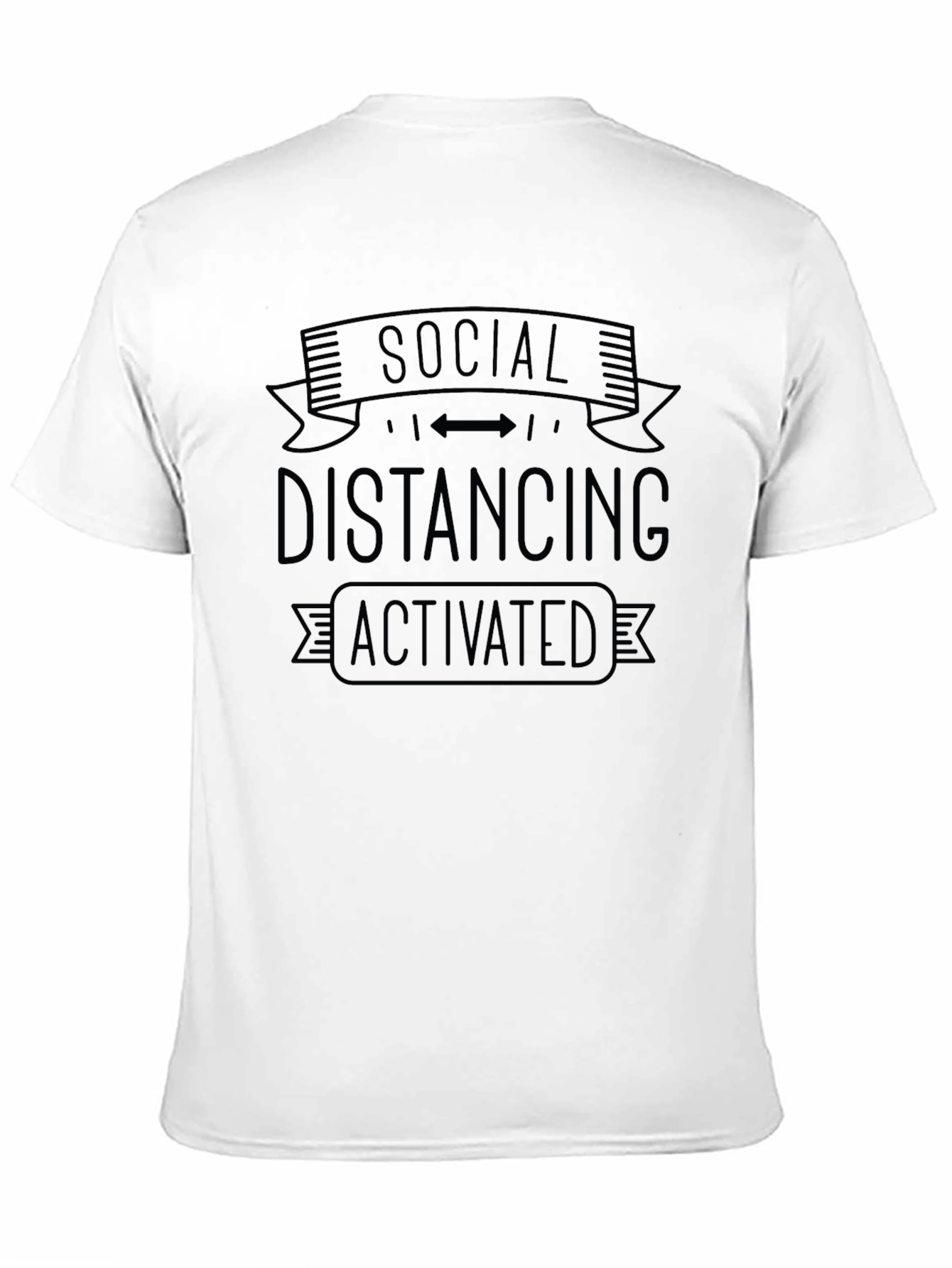 Social Distancing Activated Graphic T-Shirt