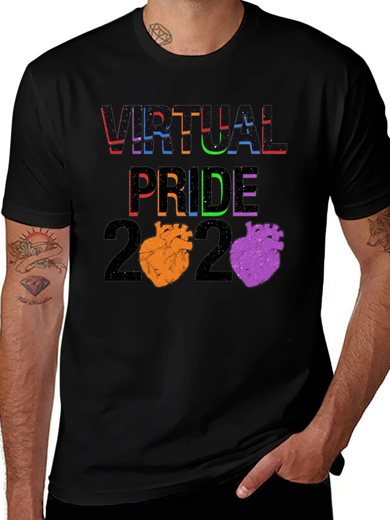 Virtual Pride 2020 Heart T-Shirt
