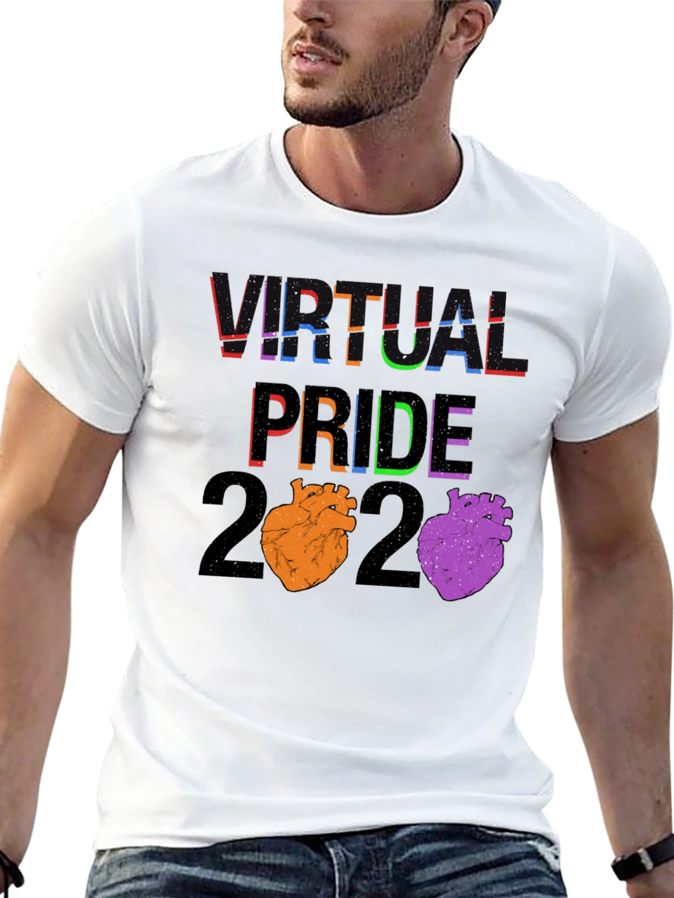 Virtual Pride 2020 Heart T-Shirt