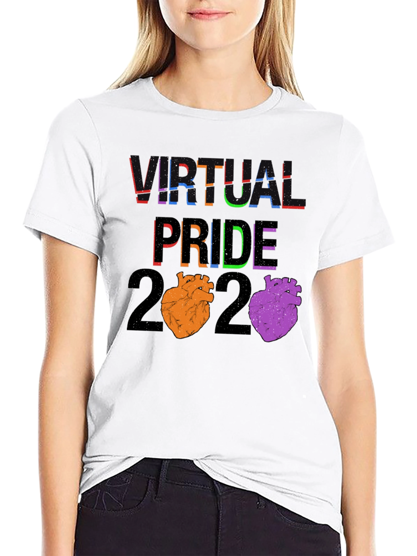 Virtual Pride 2020 Heart T-Shirt